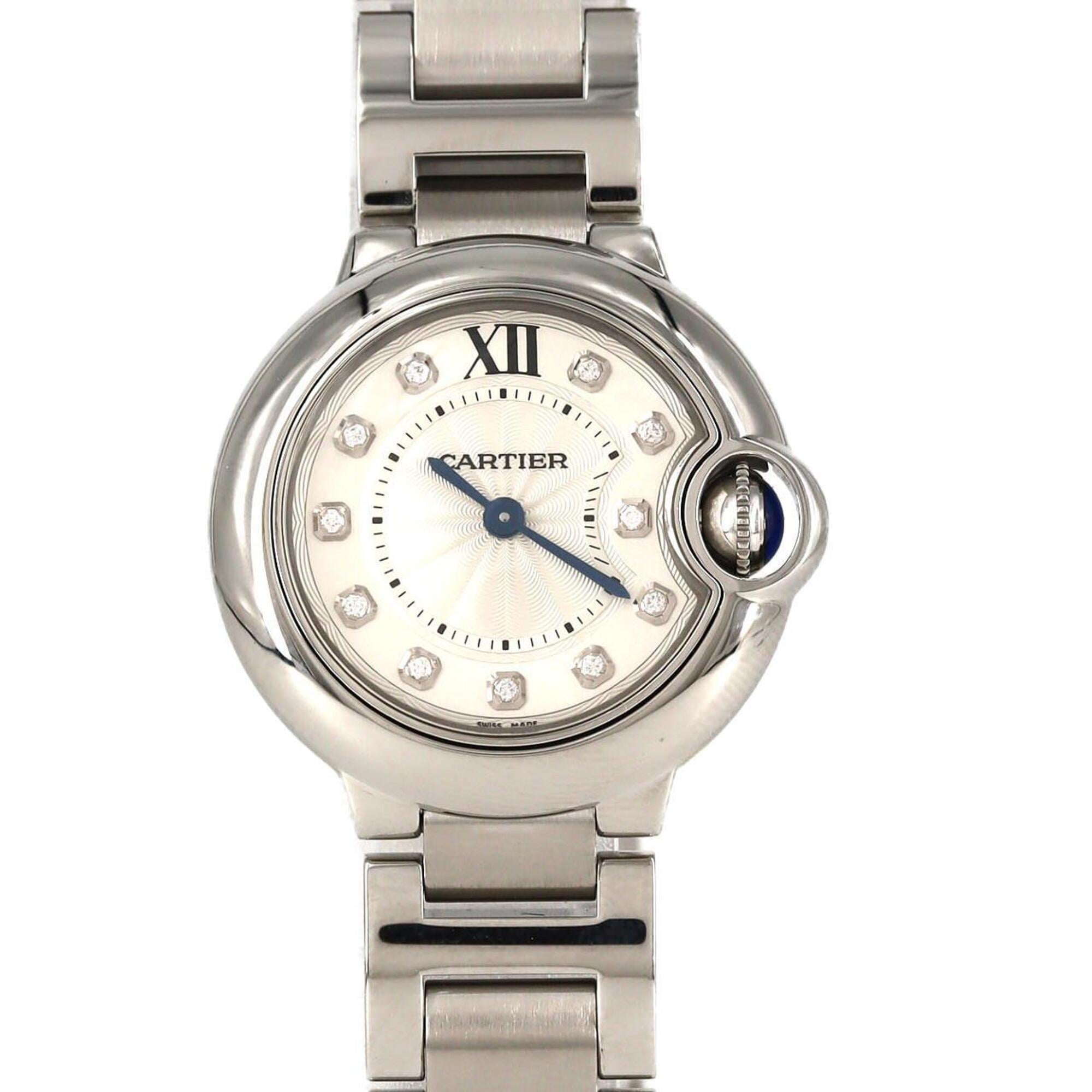 Cartier Ballon Bleu SM 11P WE902073 SS Quartz Watch