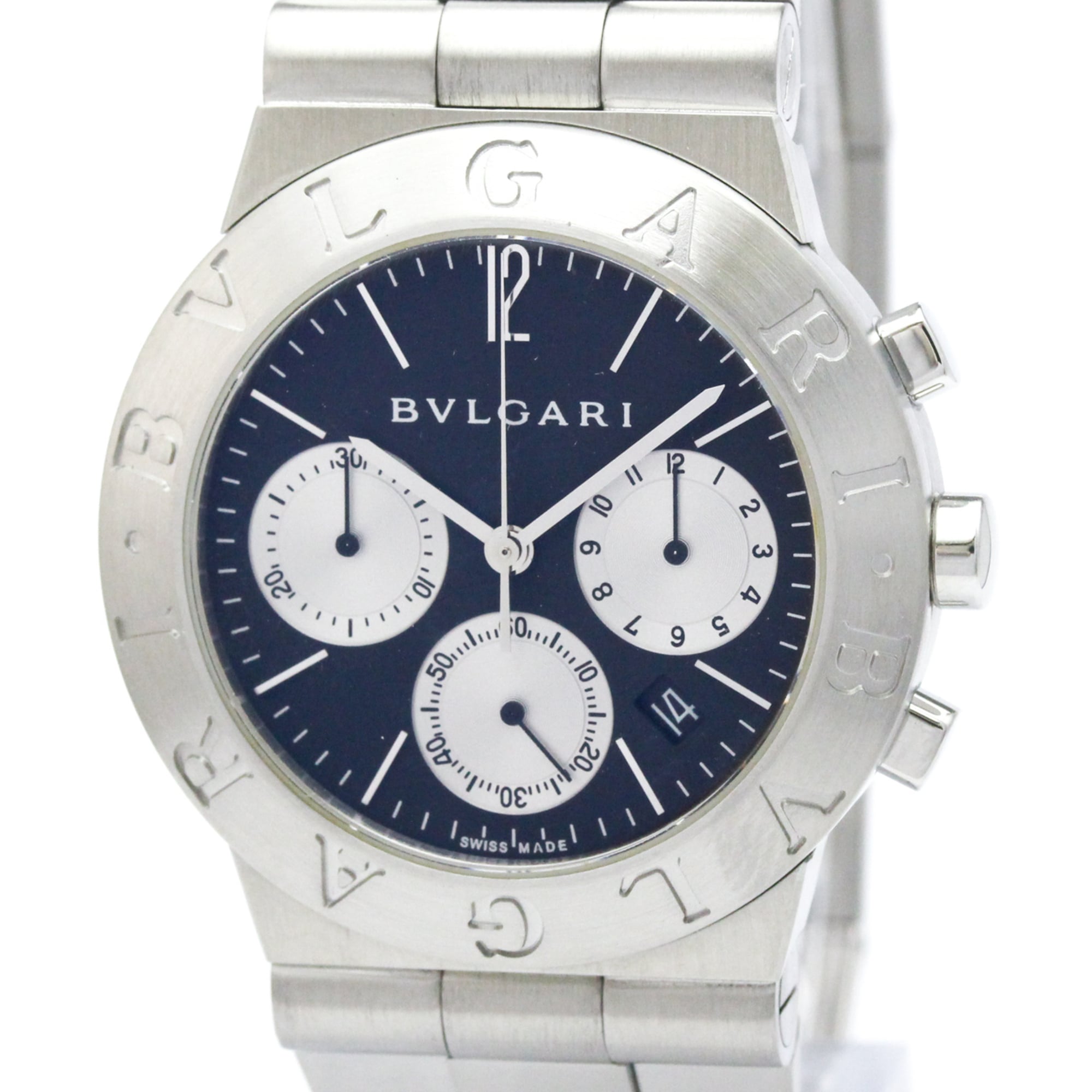 Montre Bvlgari Diagono CH35S Noir avec cadran de 35 mm