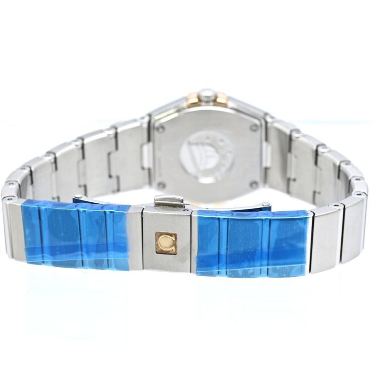 Omega Constellation Brushed 12P Diamond 123.20.24.60.53.002 Blue Dial 24mm Watch