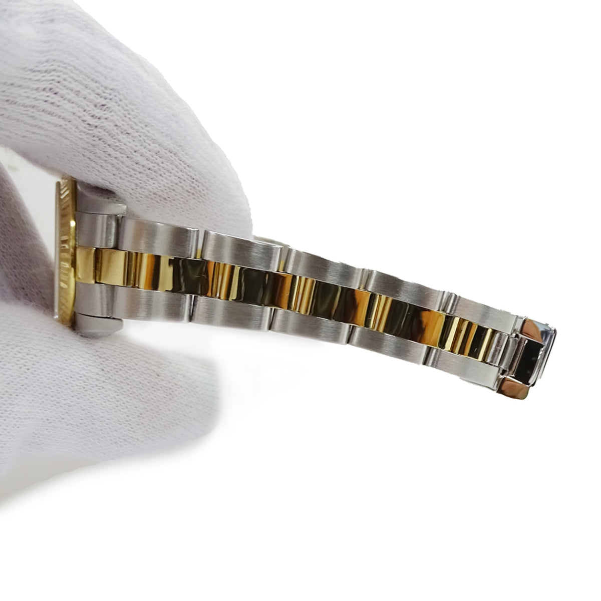 Rolex Oyster Perpetual 76193 K Weiß Zifferblatt 25 mm Uhr