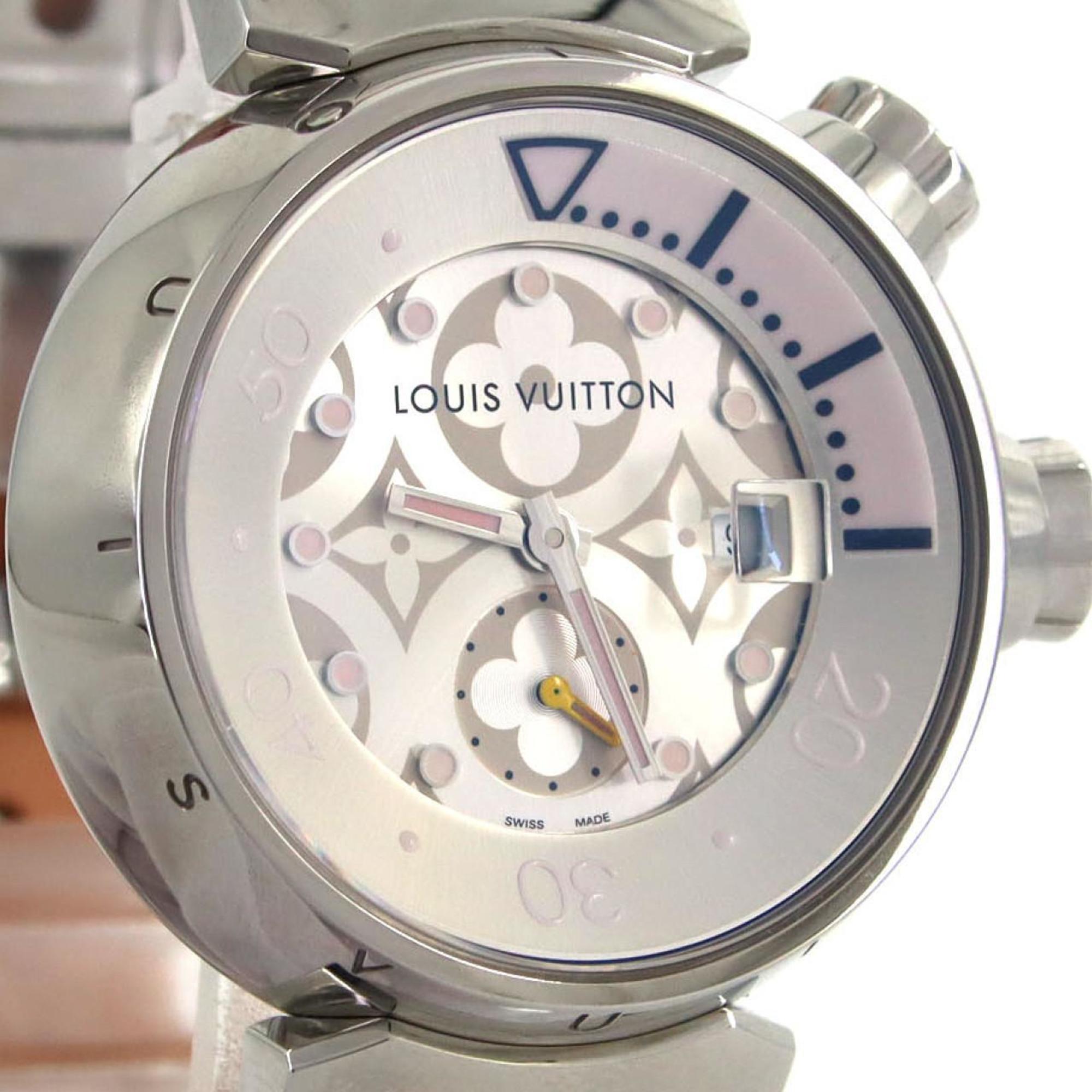 Louis Vuitton Tambour Diving Q131M roestvrijstalen quartzhorloge