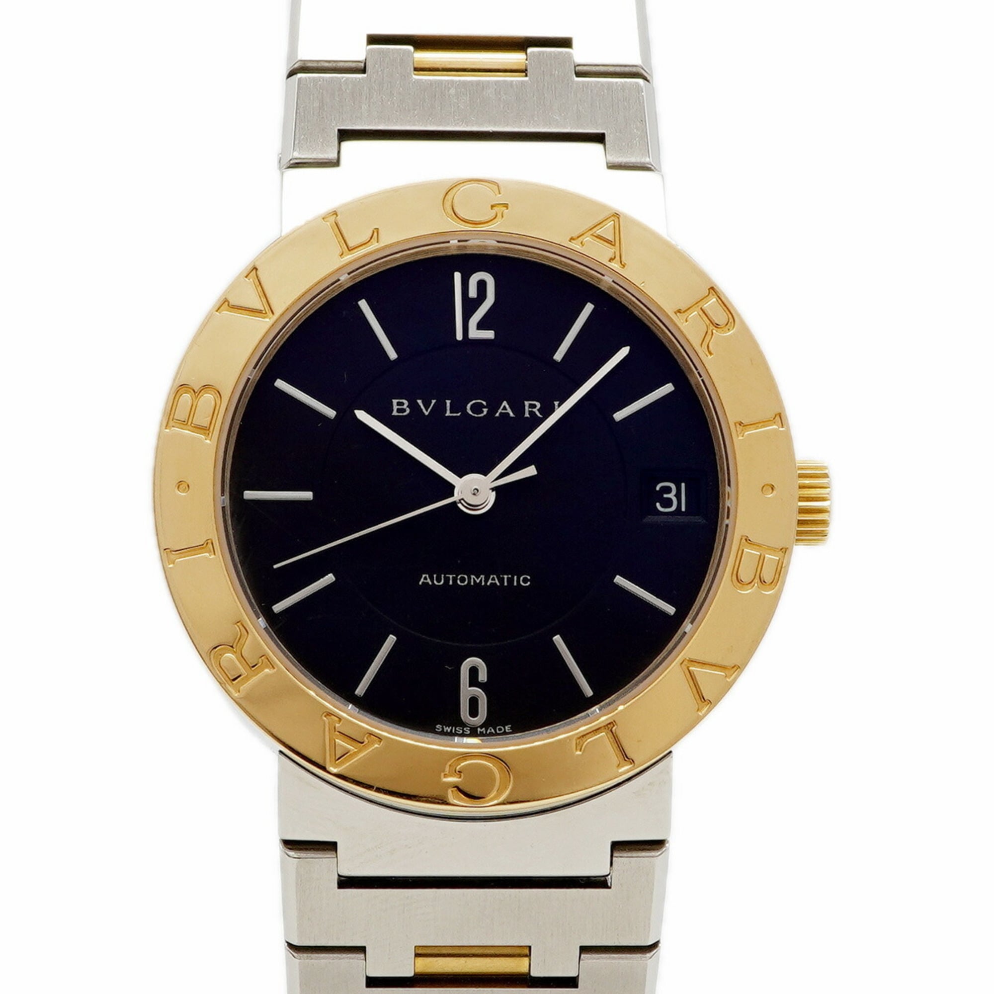 Bvlgari BB33SGAUTO Black Dial Watch for Men and Women