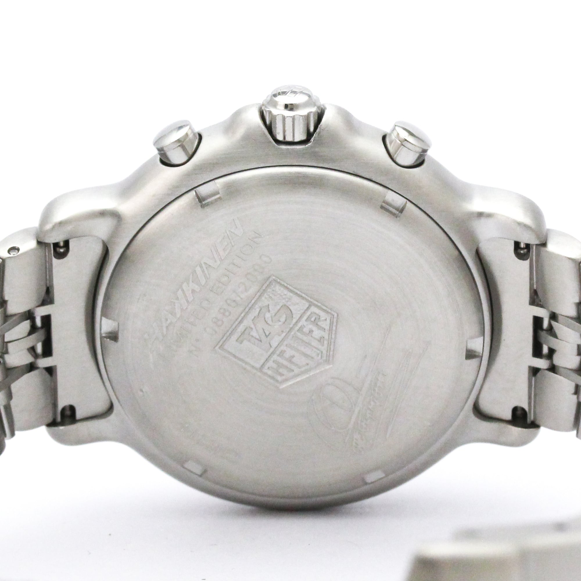 TAG HEUER 6000 Chronograph Mika Hakkinen Limited Watch CH1114 Polished