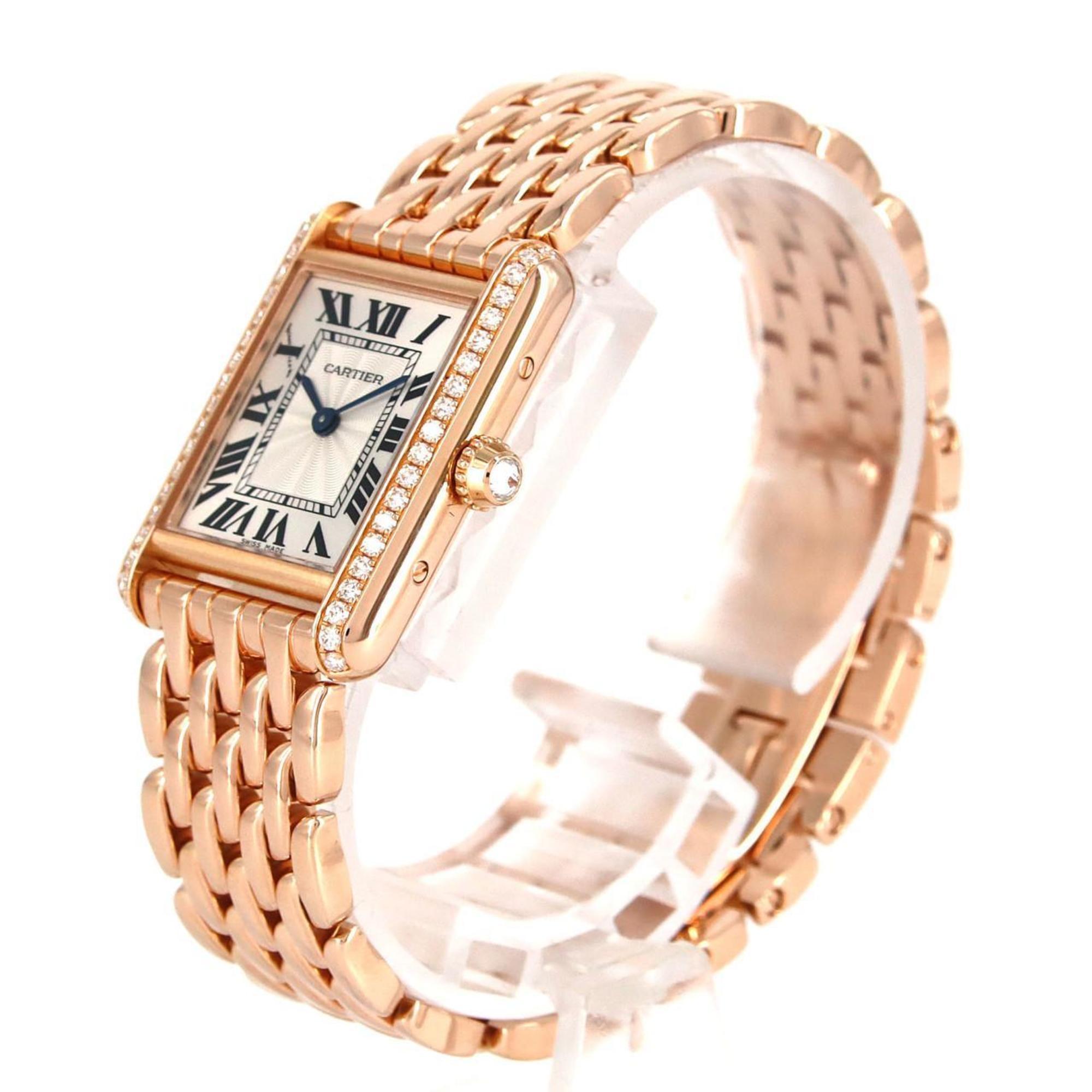 Cartier Tank Louis SM PG D WJTA0020 PG/RG Wristwatch, manual winding