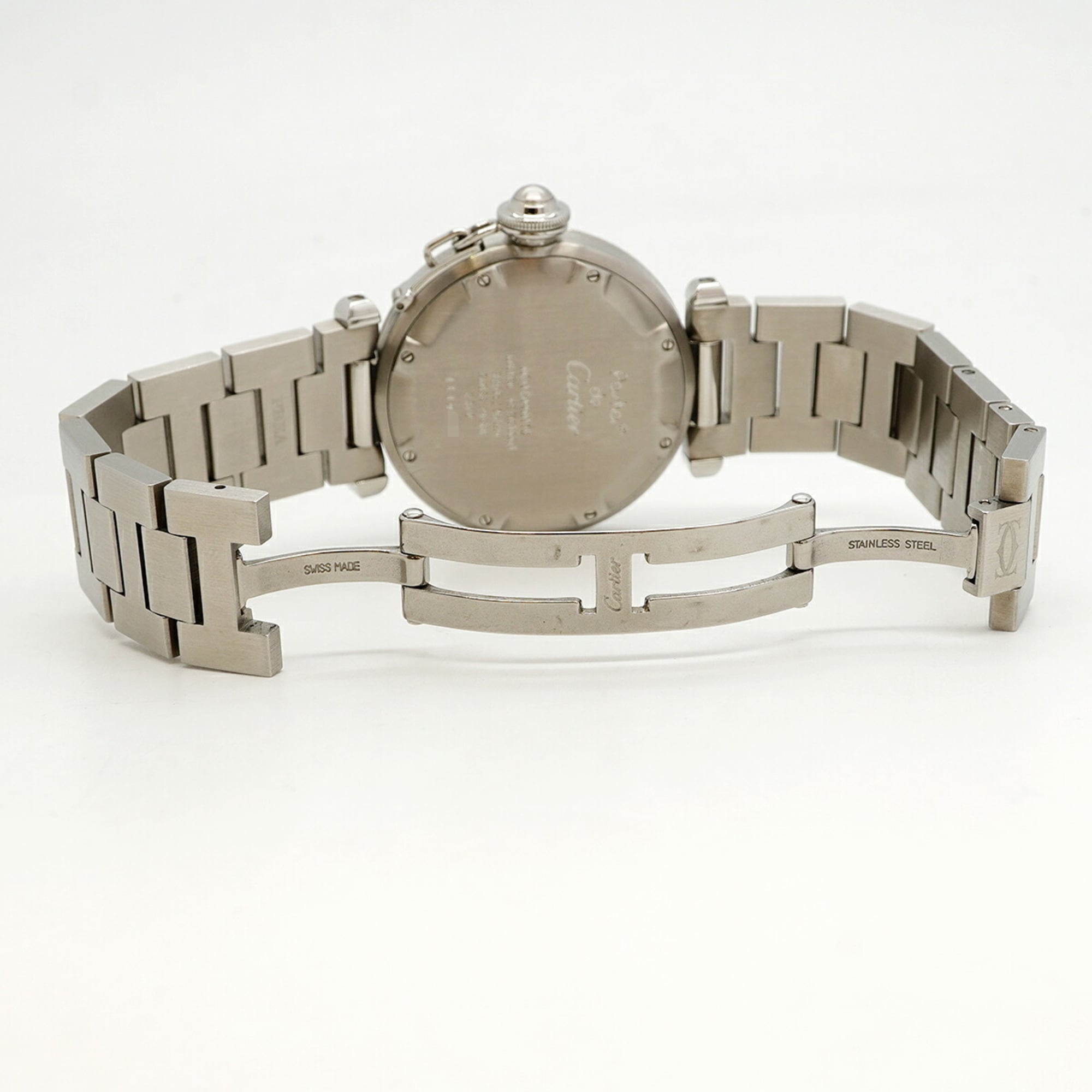 Cartier Pasha C W31043M7 Black Dial (Boys' Size)
