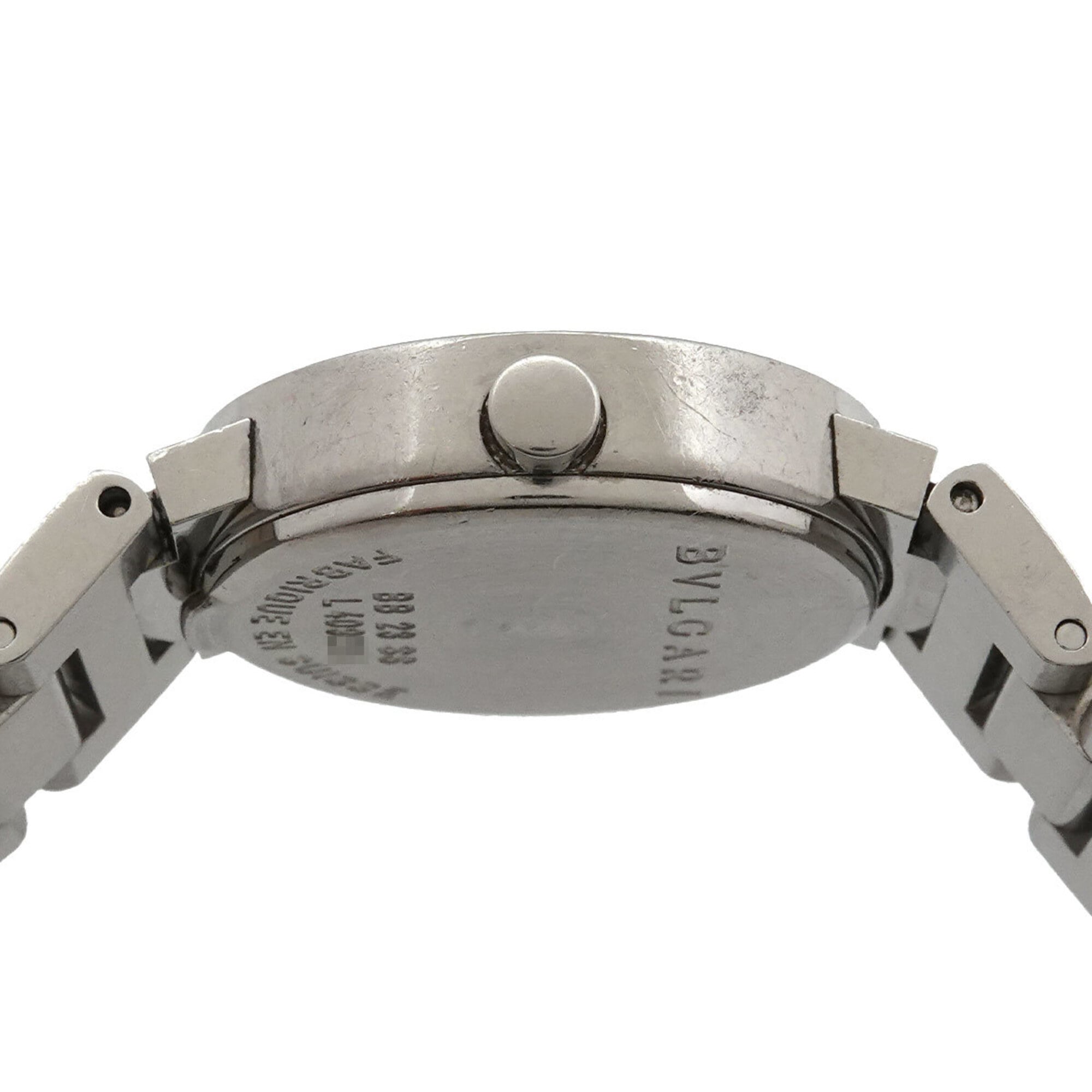 Bulgari BB23SS Women's Watch Date Silver Quartz