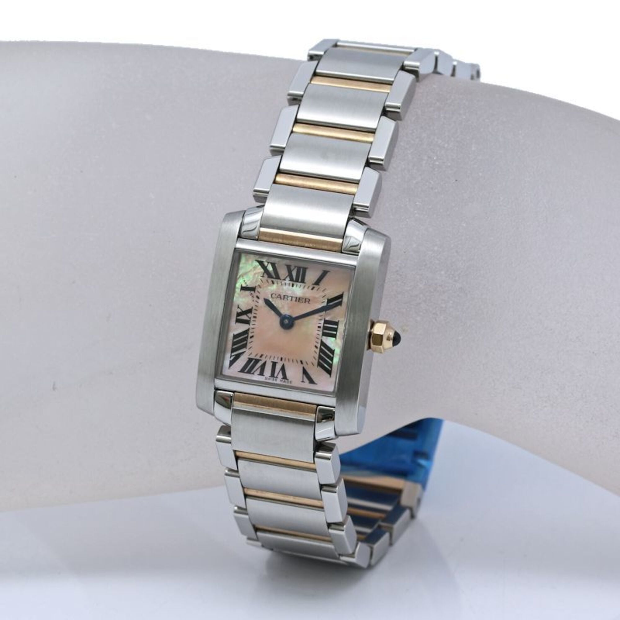 CARTIER Tank FranÃ§aise SM W51027Q4 Wo SSx18KPG 40559