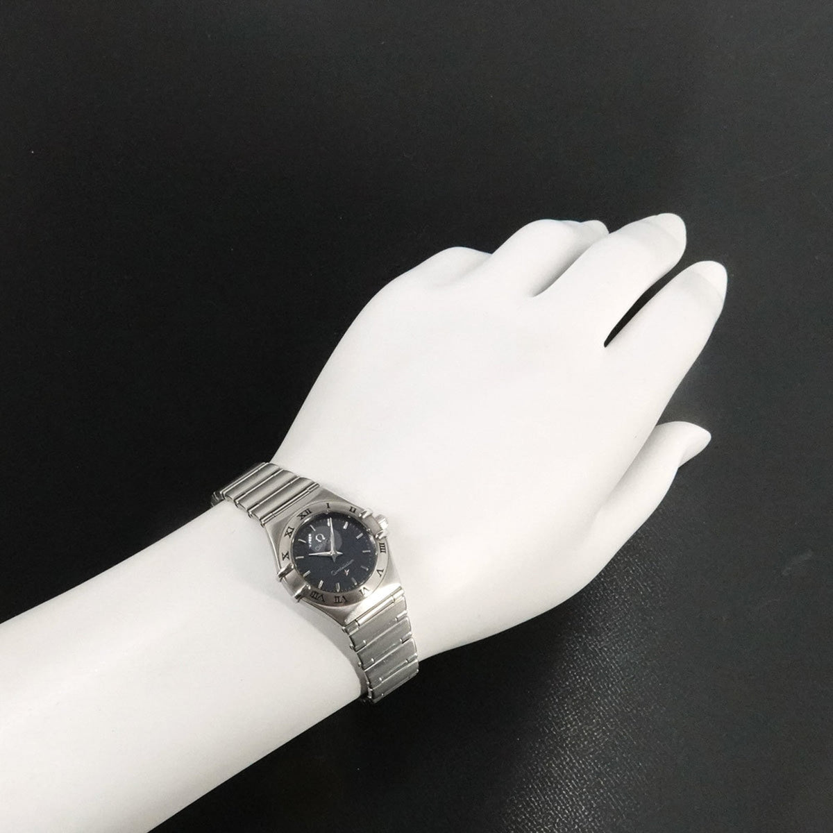 Omega Constellation 1562 40, graues Zifferblatt, 23 mm Uhr