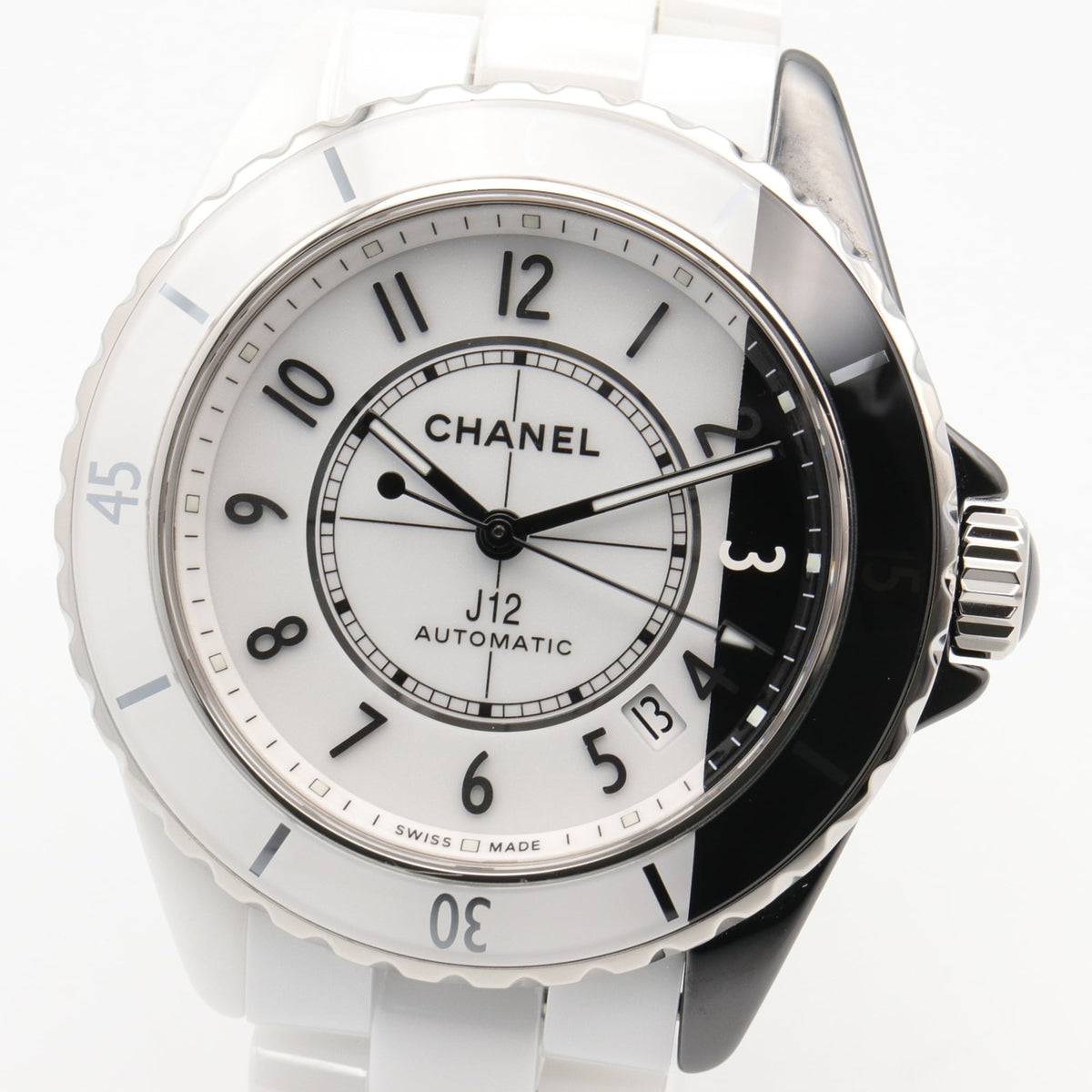 Chanel J12 Paradox Caliber 12.1 Ceramic White/Black H6515 Black, White Dial 38mm Watch