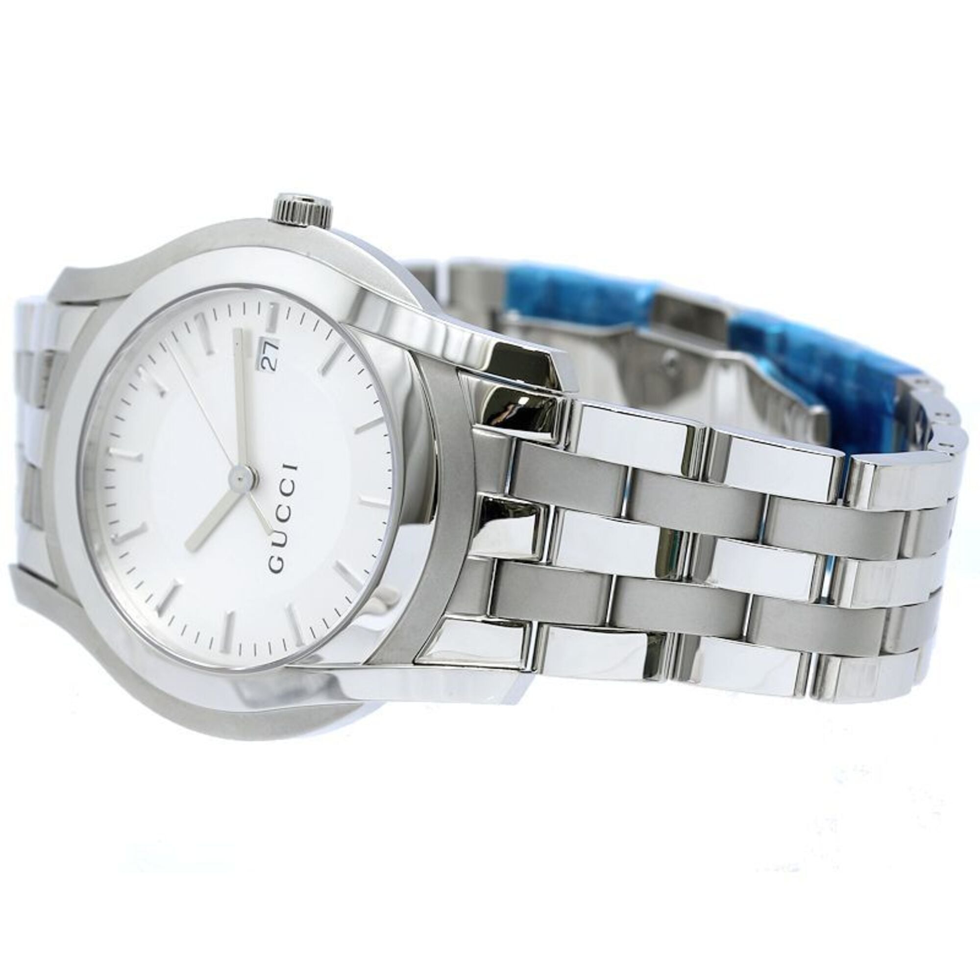 Gucci G-Class YA055212 YA055212 5500XL Silver Dial 38mm Watch