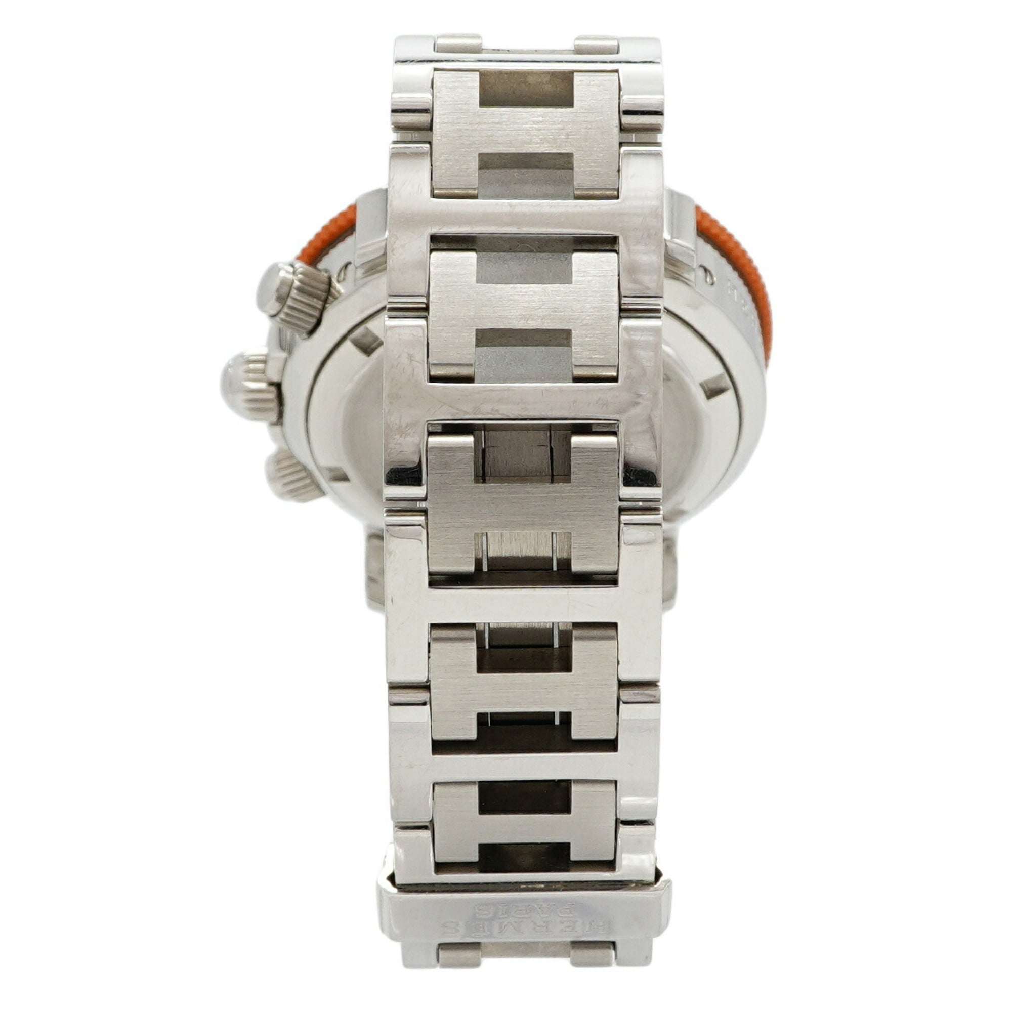 Hermes Clipper Diver CL2.316 Orange Dial Women's Watch