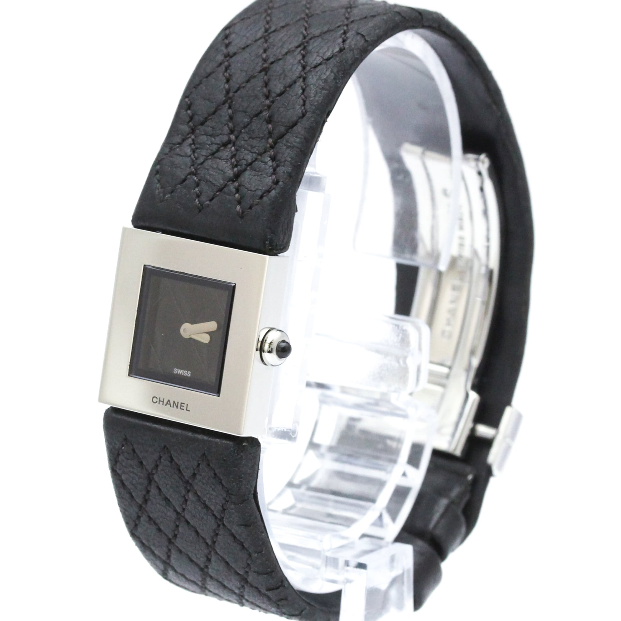 Chanel Matelasse H0009 Black Dial 19mm Watch