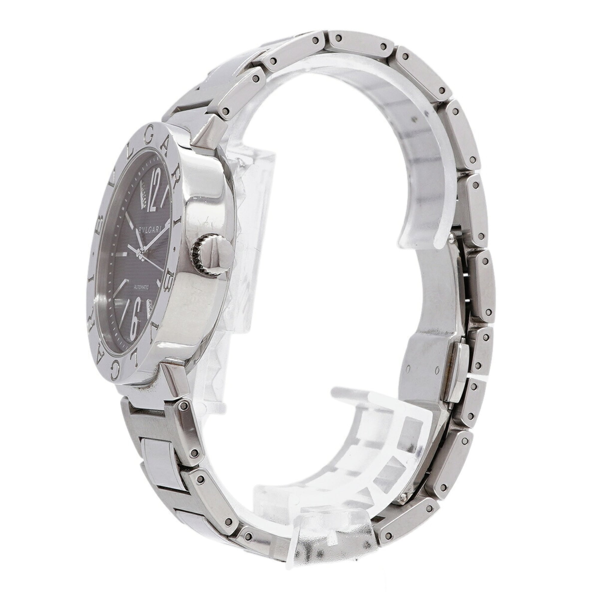 Bvlgari BB38SSAUTO Black Dial 38mm Watch