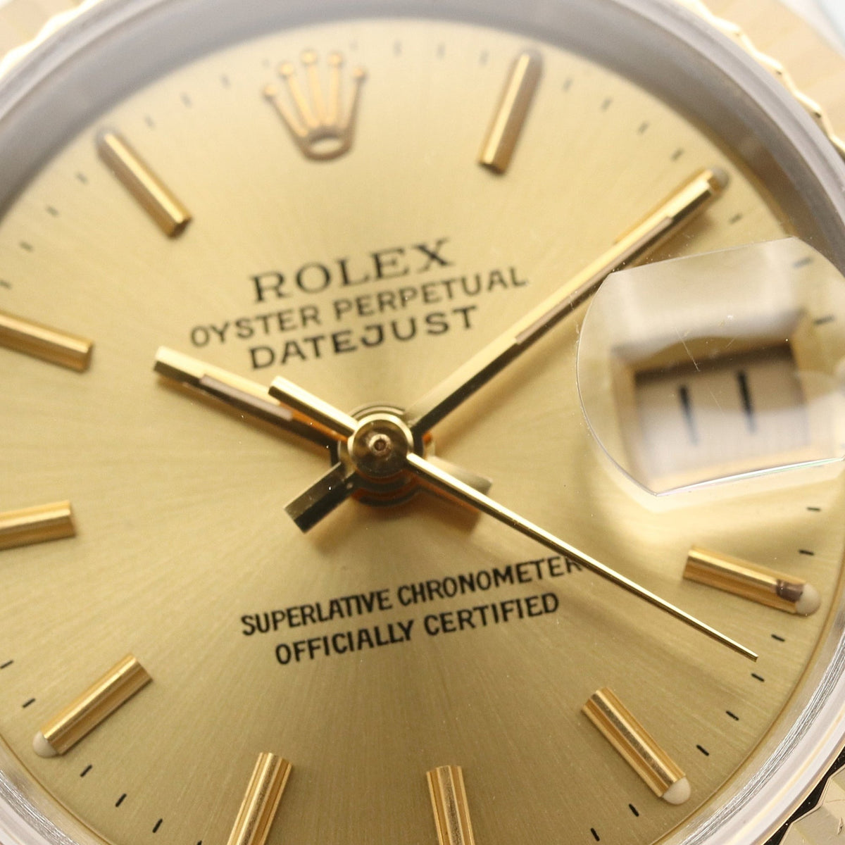 Rolex Datejust 69173 Champagne, Gold Dial 26mm Watch