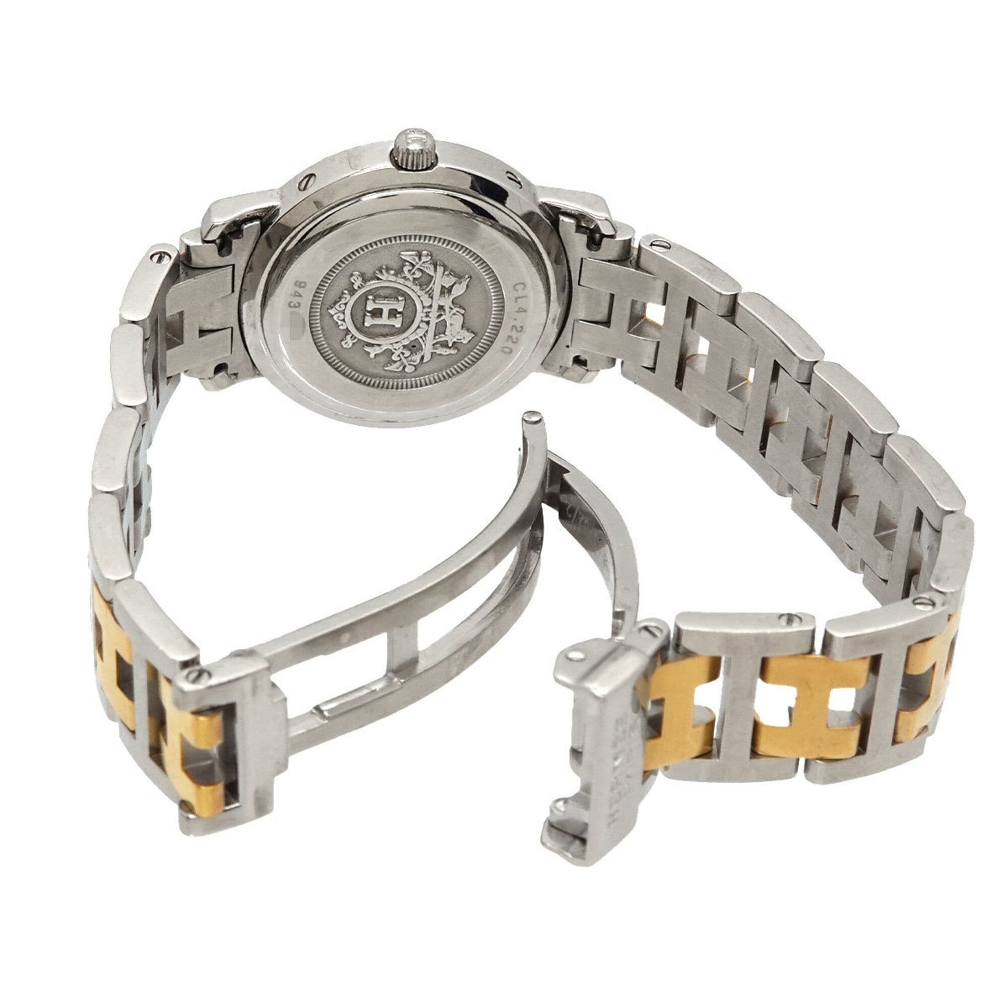Hermes CL4 CL4 220 White Dial 24mm Watch