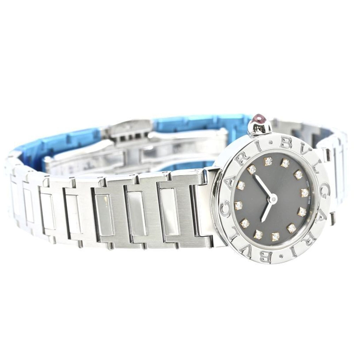 Bvlgari Bulgari 12-Diamond BBL23C6SS/12 BB23S 103690 Graues Zifferblatt 23 mm Uhr