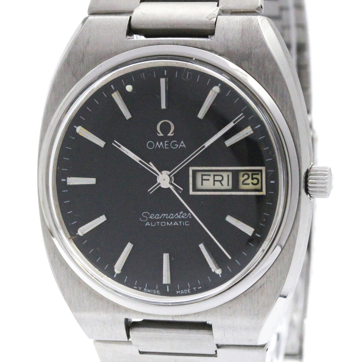 Omega Seamaster 1660213 Black Dial 35mm Watch