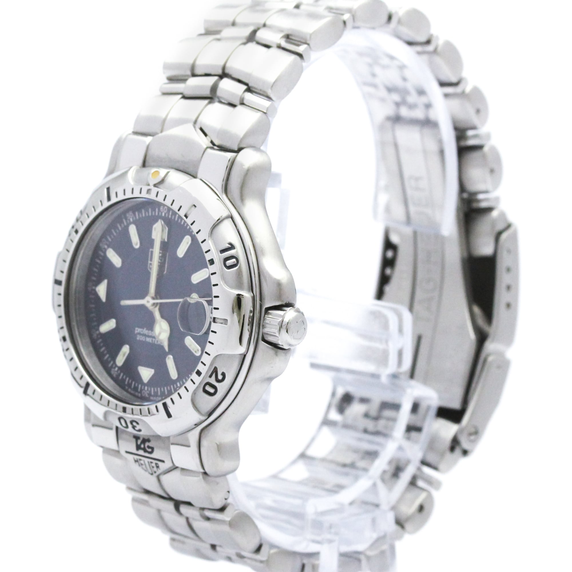 TAG HEUER 6000 Professional Quartz Mind Size Watch WH1215 Polished