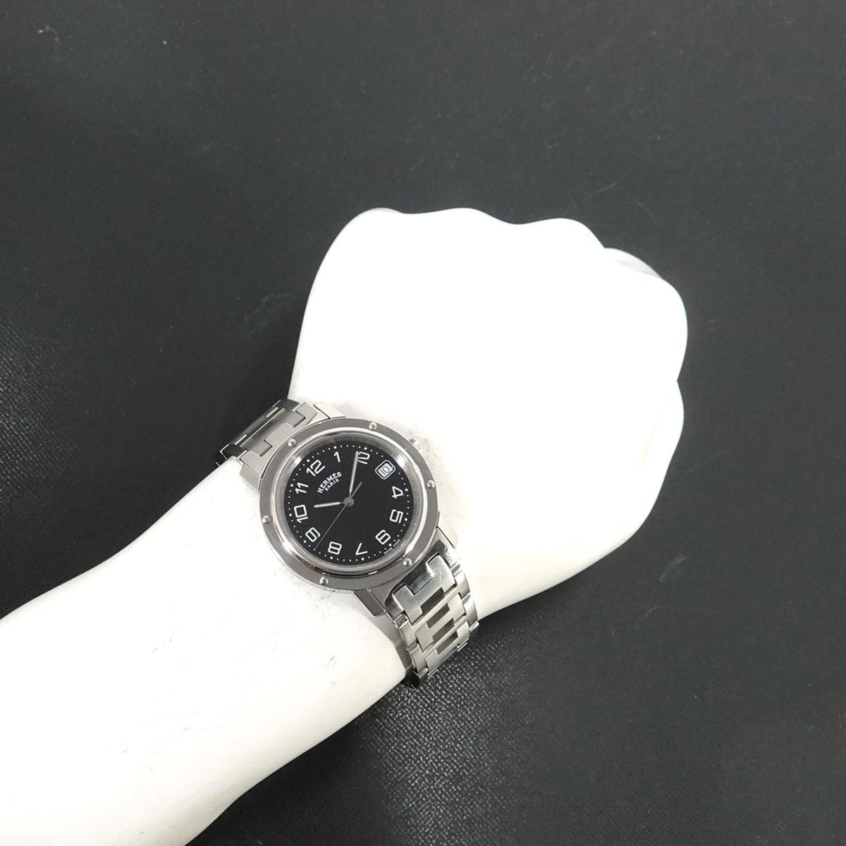 Hermes Clipper CL6 710 Schwarz Zifferblatt 36 mm Uhr