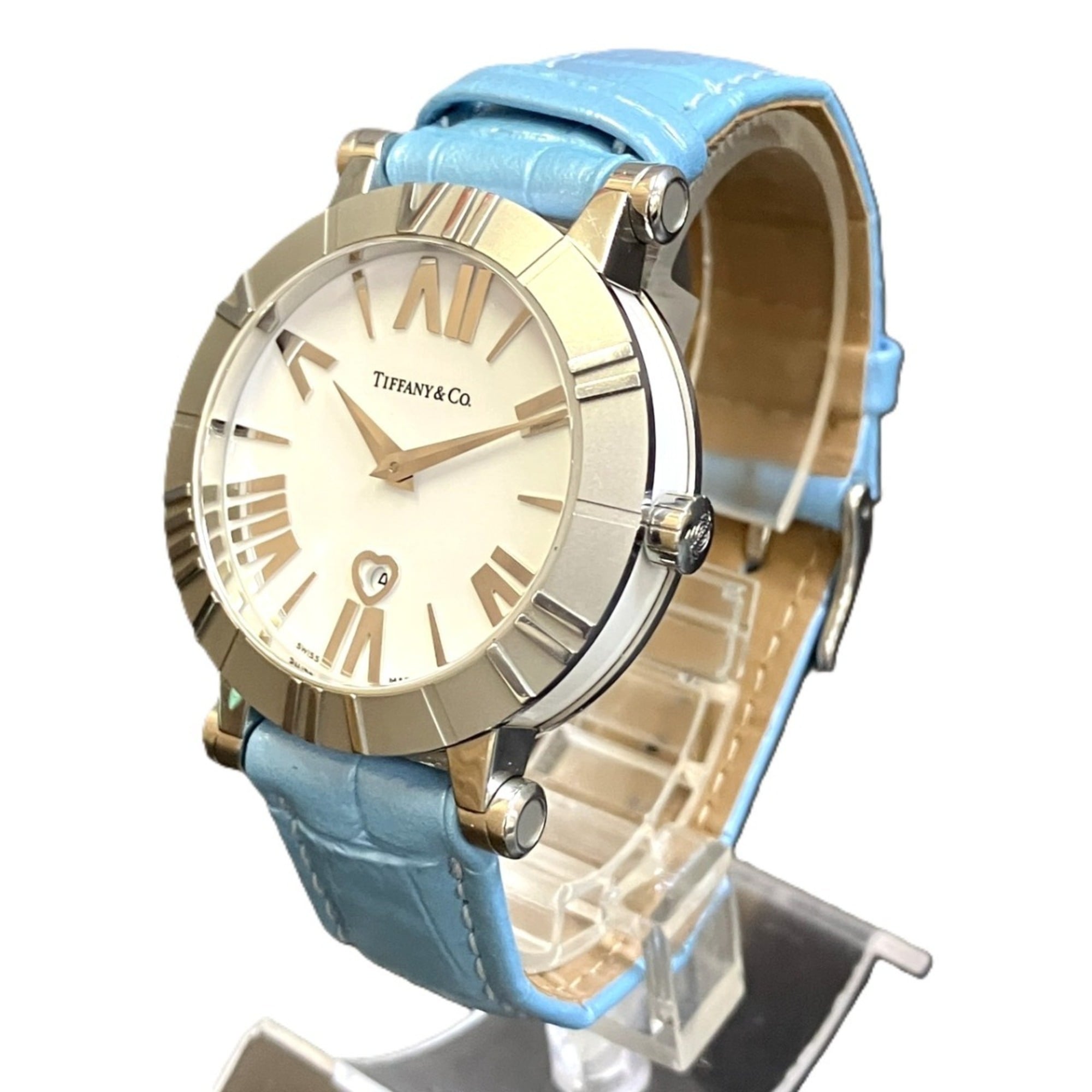 Tiffany & Co. Atlas watch, total weight 61g, stainless steel, genuine