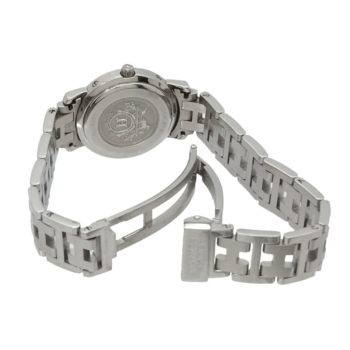 Hermes Clipper CL4 210 horloge met grijze wijzerplaat, 24 mm