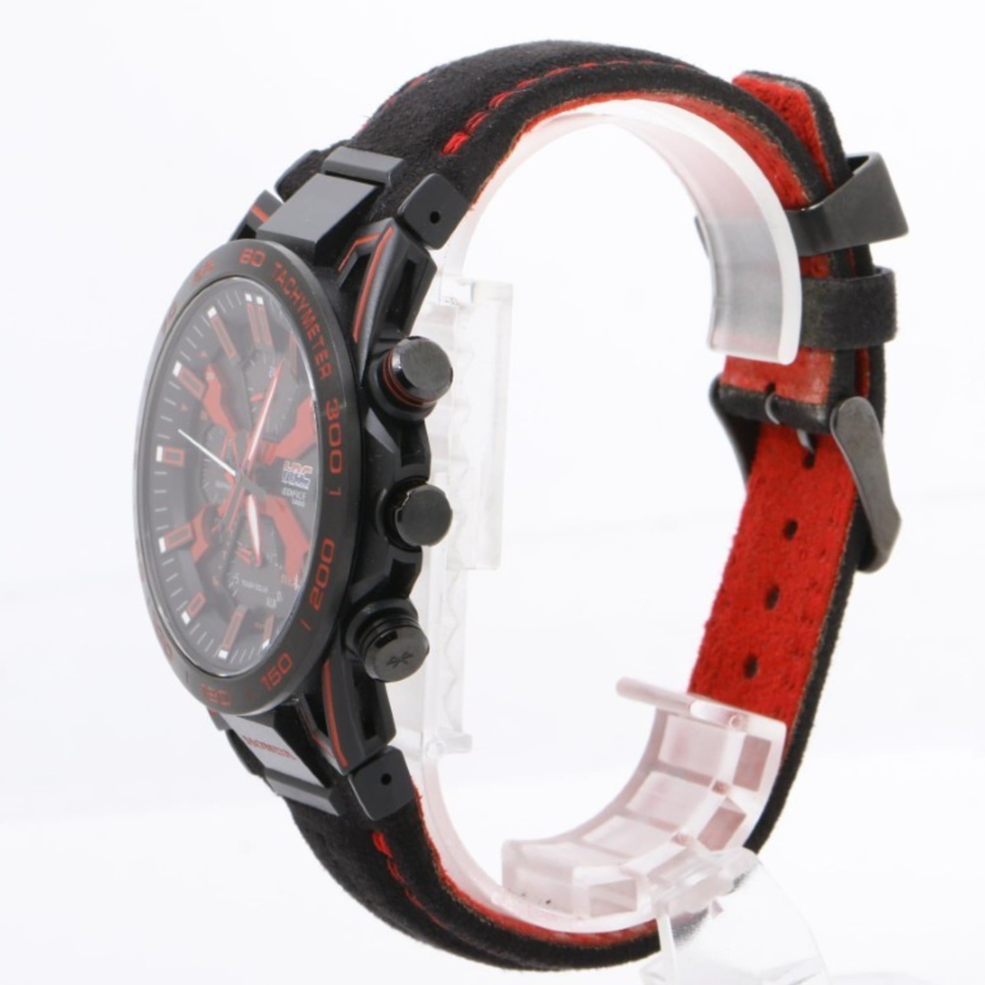 CASIO Edifice Sospensione Honda Racing Red Edition EQB2000HR1AJR Black Stainless Steel Men's Watch
