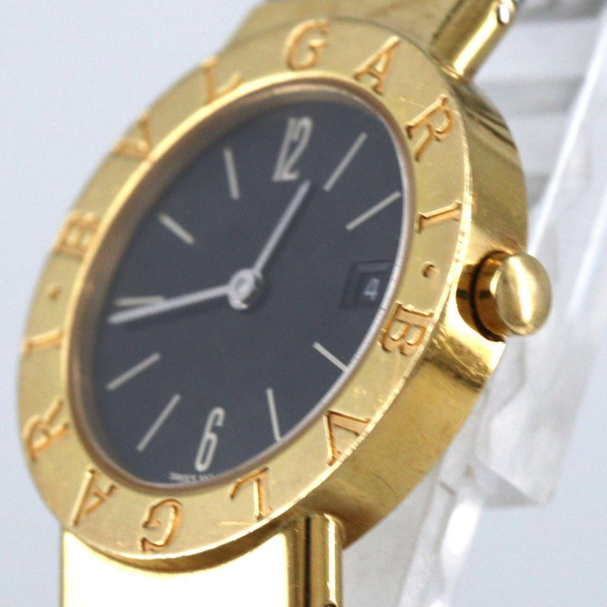 Bvlgari Tubogas BB26GSCD Schwarz Zifferblatt 26 mm Uhr