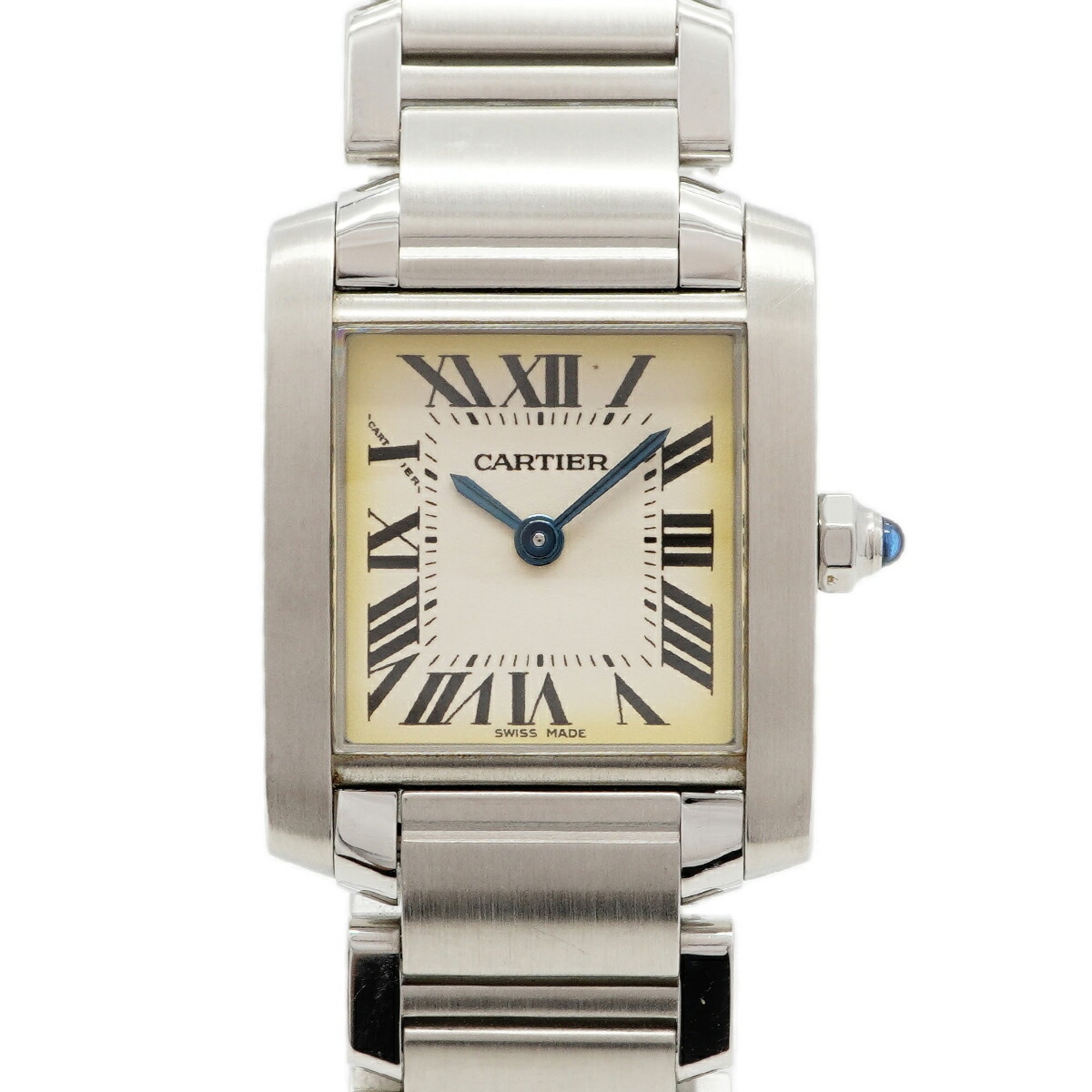 Cartier Tank Française SM W51008Q3 Ivory Dial 20mm Watch
