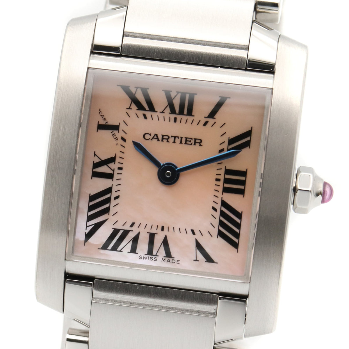 Cartier Tank Française SM W51028Q3 Pink Dial 20mm Watch