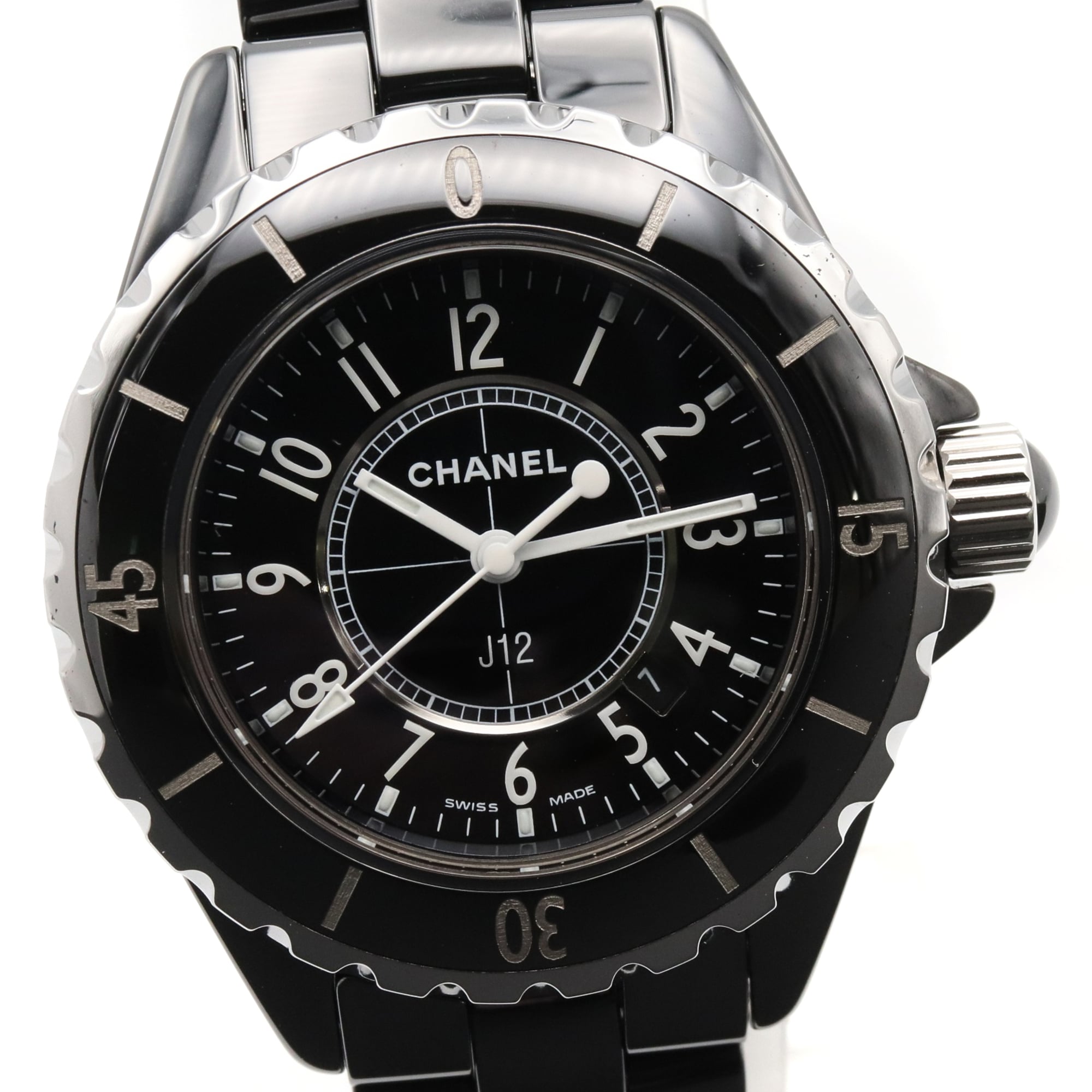 Chanel J12 Ceramic Wo Black H0682