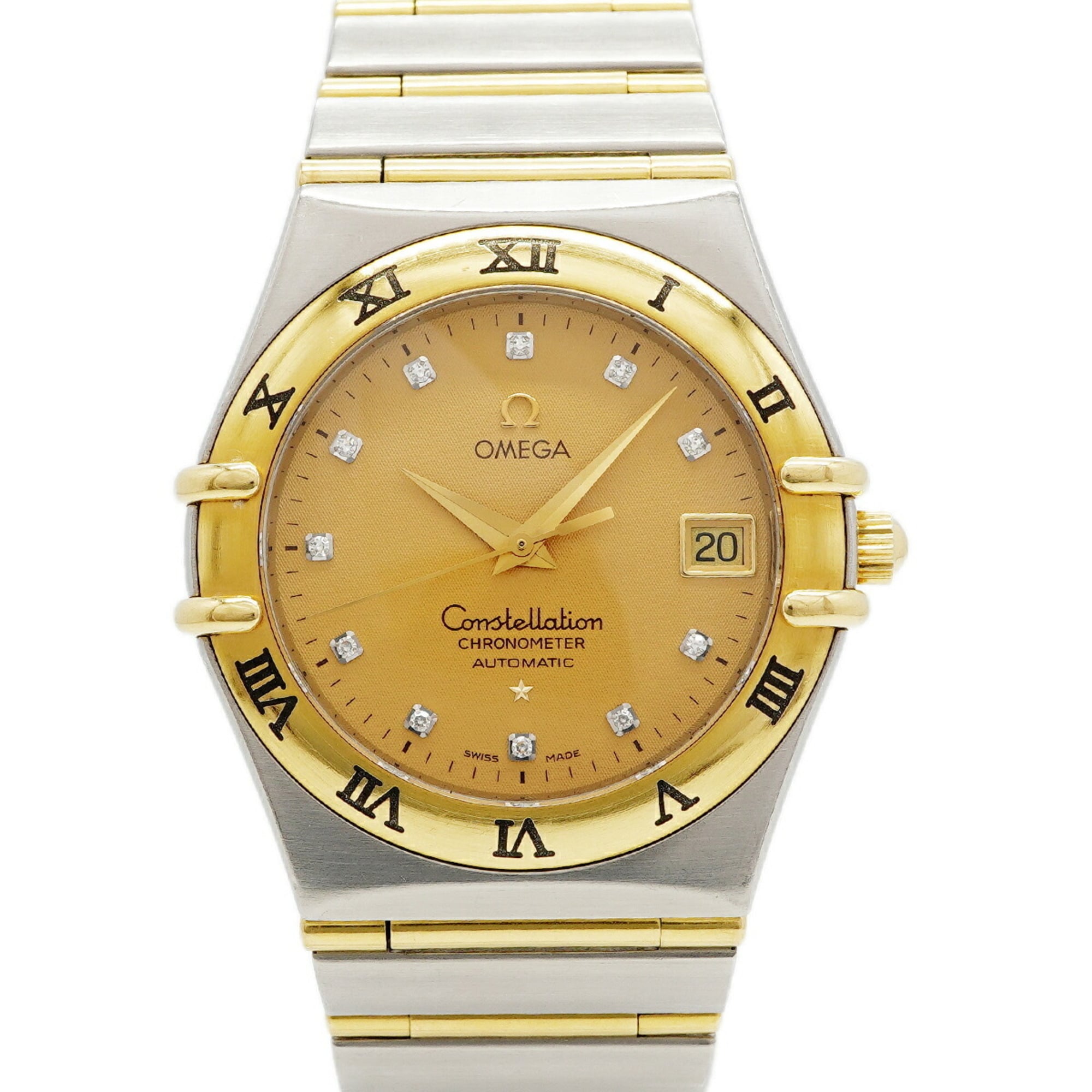 Omega Constellation Two-Tone Diamond 1202.15 Gold Dial