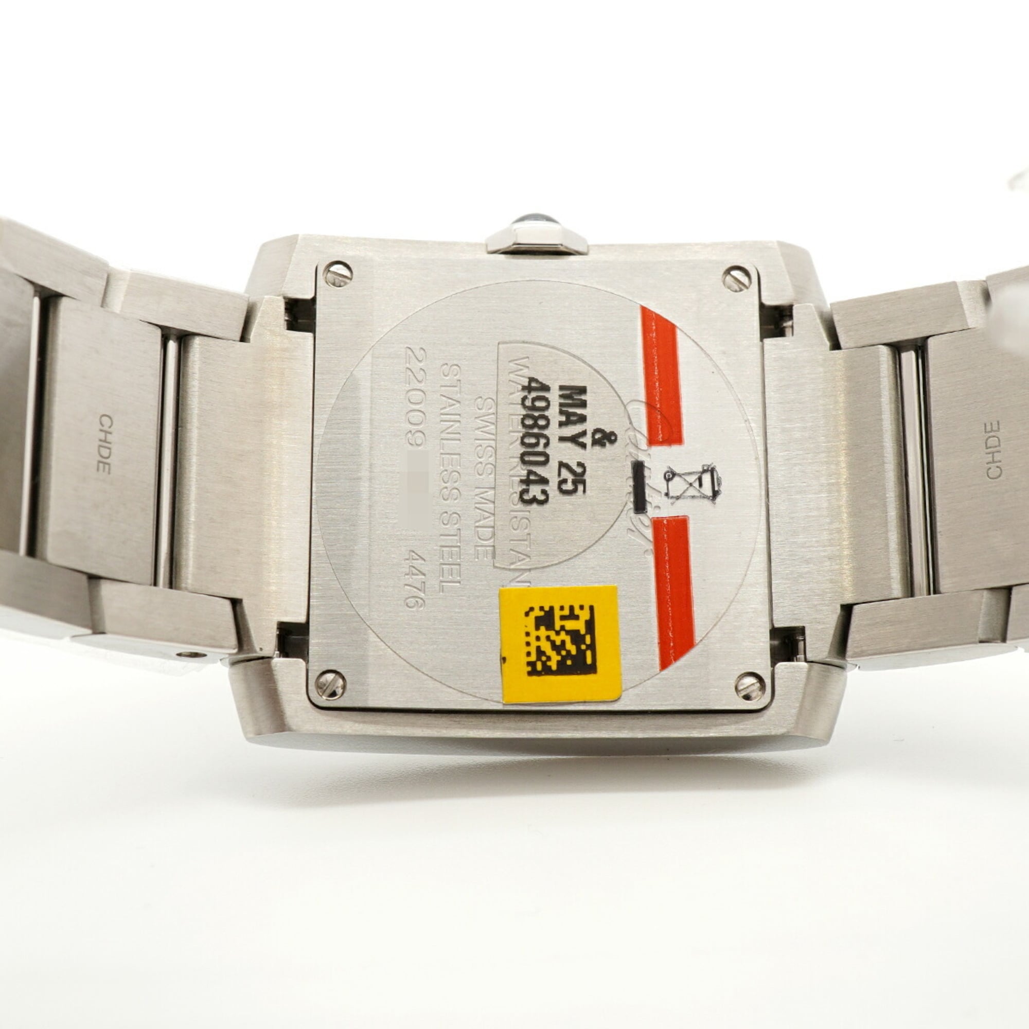 Cartier Tank WSTA0074 Silver Dial Stainless steel 27mm Watch
