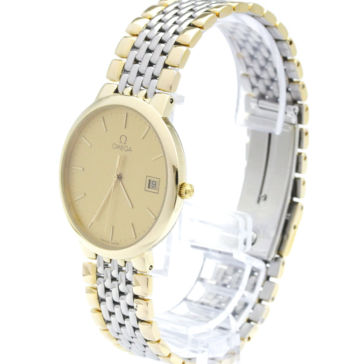 Omega De Ville 3961012 Gold Dial 32mm Watch