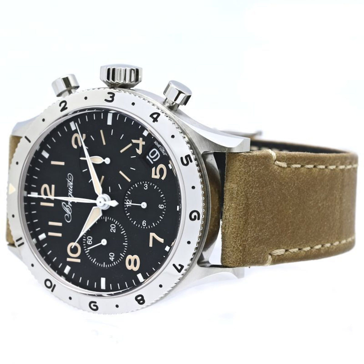 Breguet Type XX Chronograph 2067ST/92/3WU Black Dial 42mm Watch