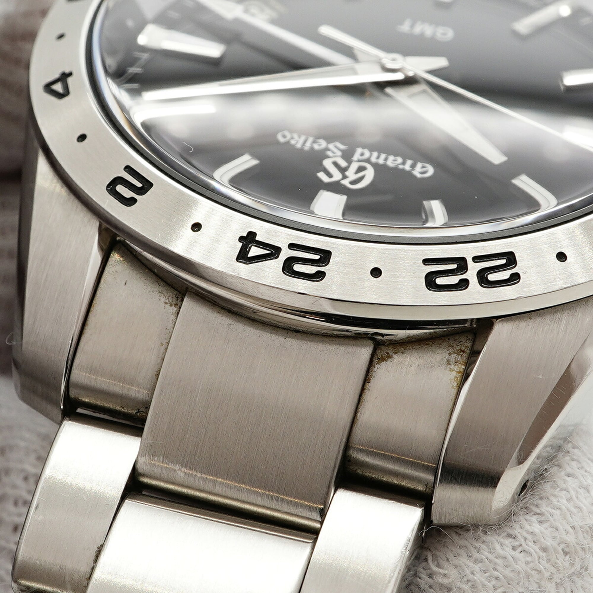 Grand Seiko Grand Sport Collection GMT SBGN027 Black Dial 38mm Watch