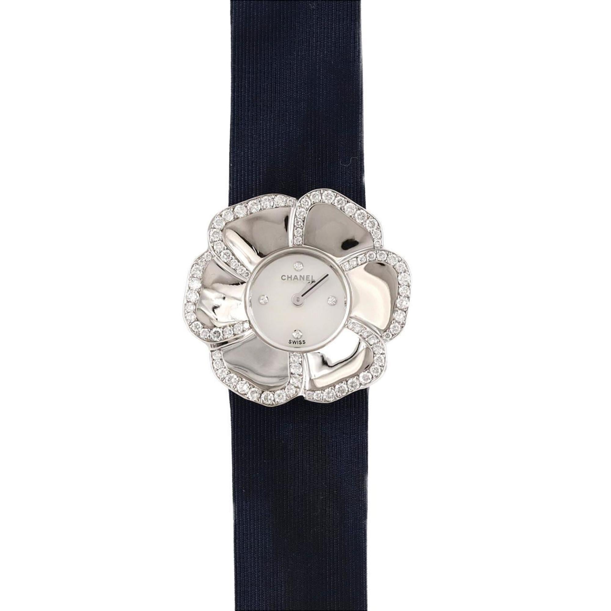 Chanel Camellia WG Dãƒ»4P H1187 Wristwatch Quartz