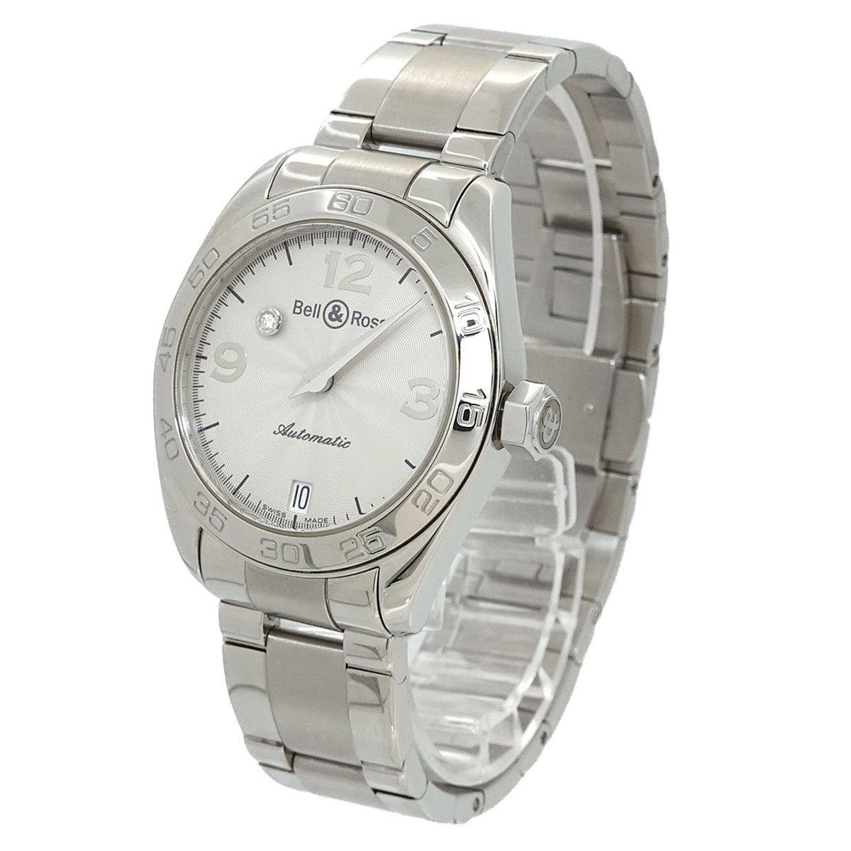 Bell & Ross Mystery Diamond 215S Silber Zifferblatt 34 mm Uhr