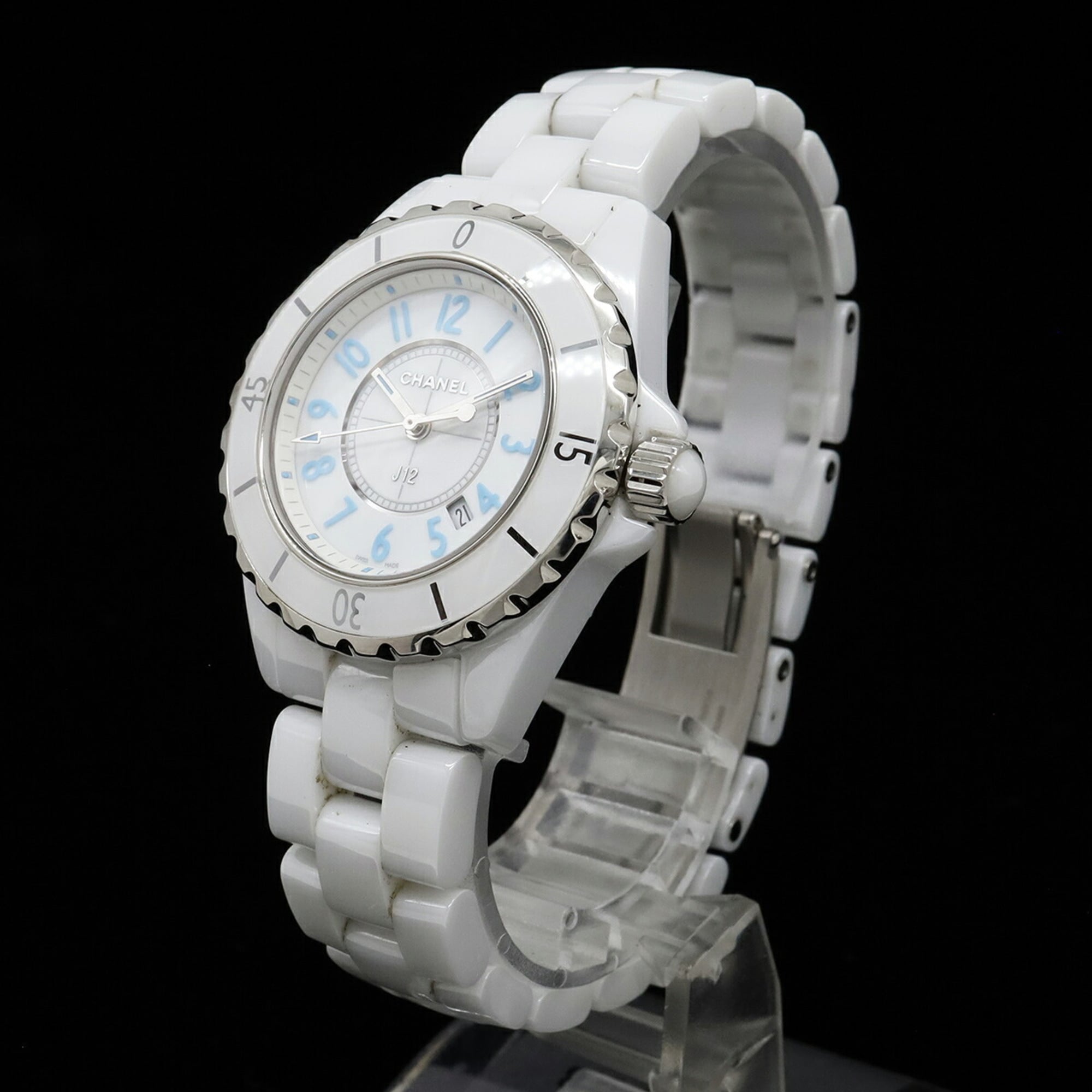 Chanel J12 H3826 White Dial 33mm Watch