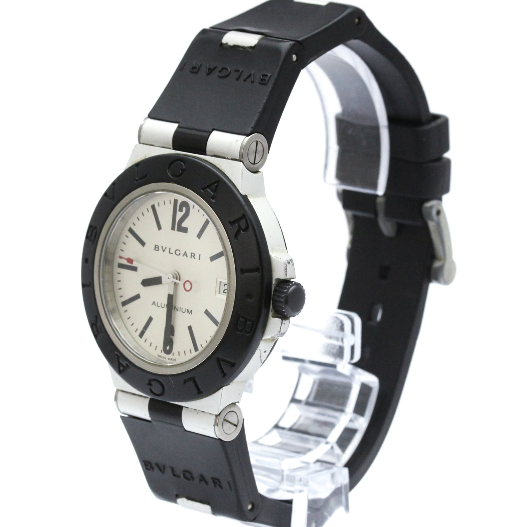 Bulgari Aluminium AL38TA Silver Dial 38mm Watch