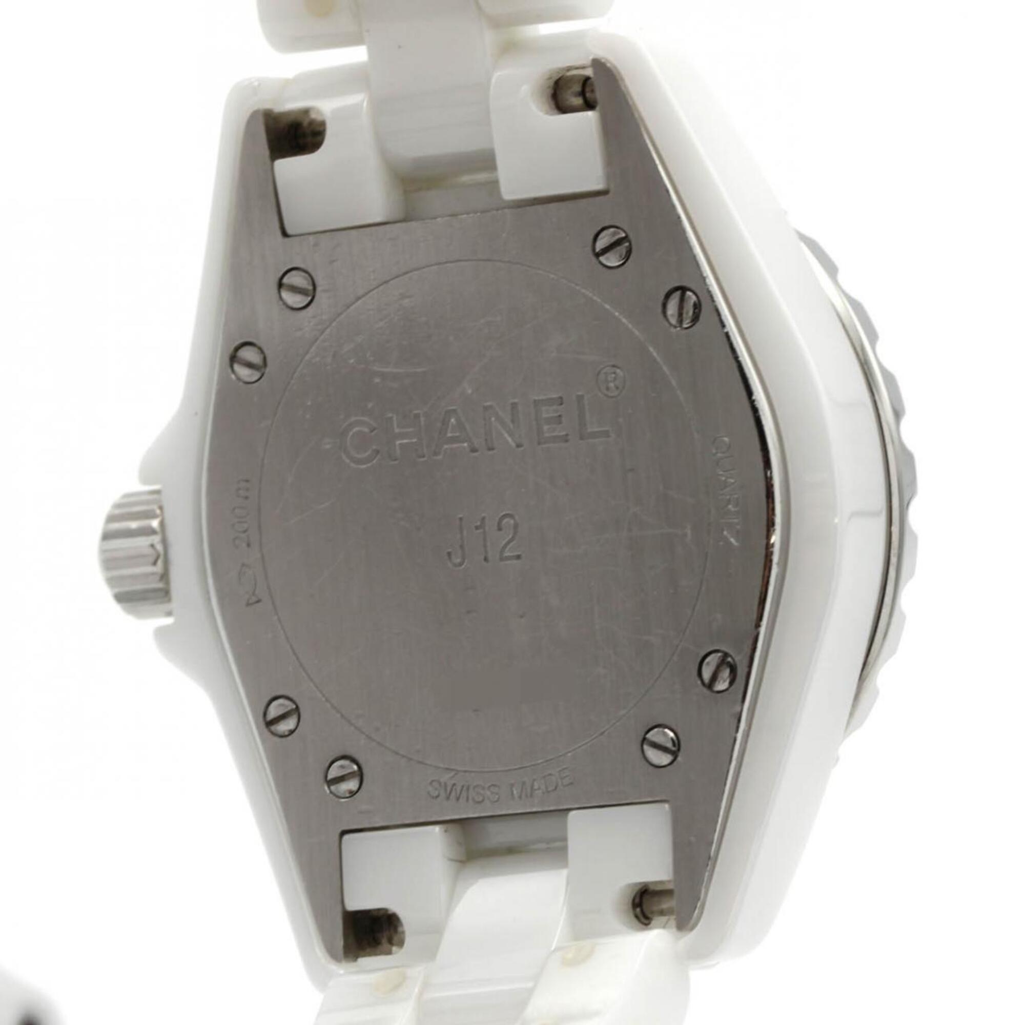 Chanel J12 33 mm Keramik H0968 Weiß Zifferblatt 33 mm Uhr