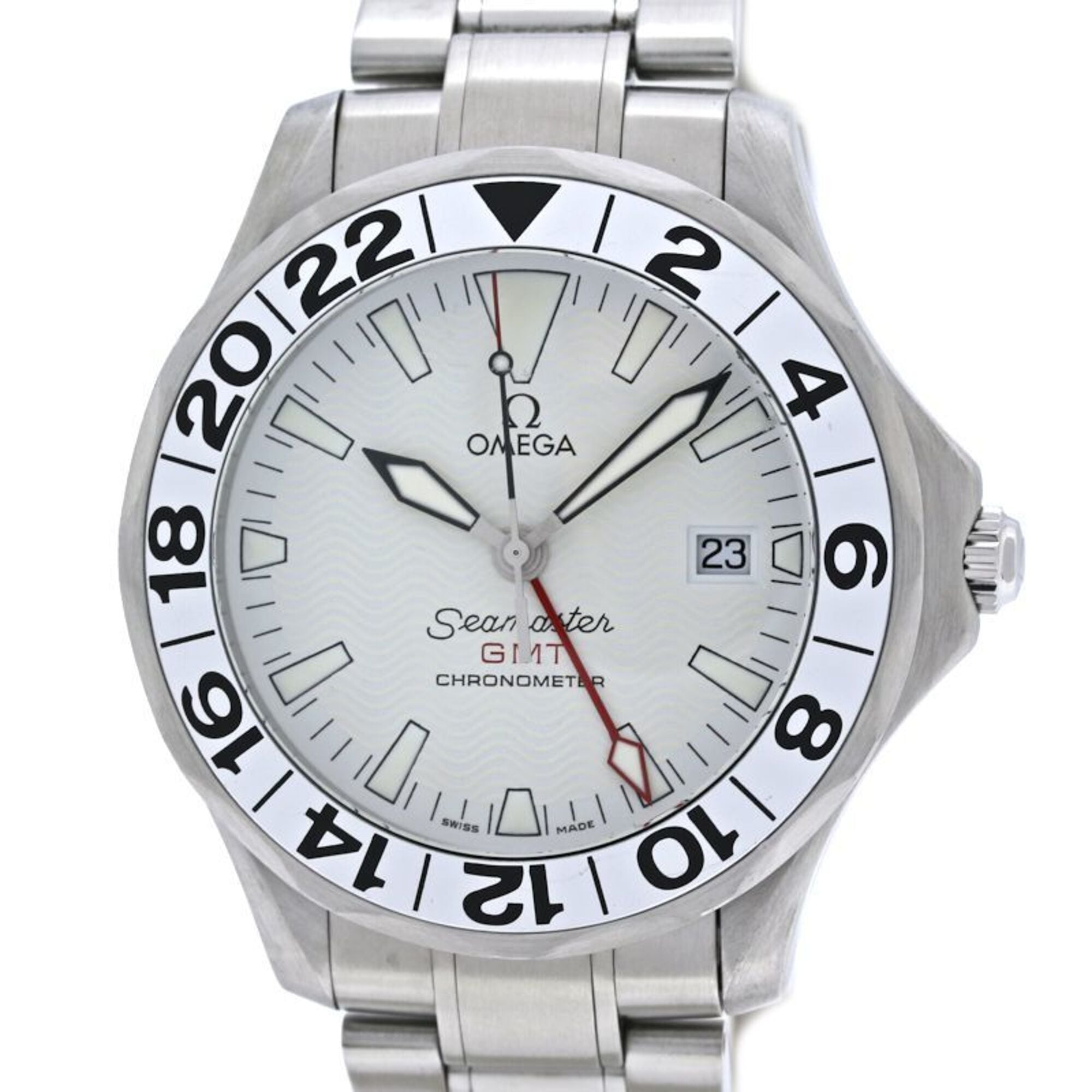 Omega Seamaster GMT 2538.20.00 White Dial 41mm Watch
