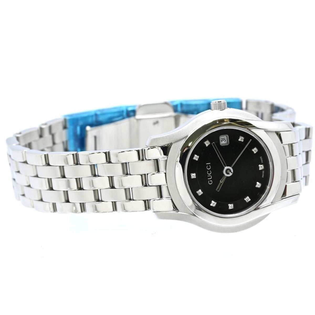 Montre Gucci G-Class Diamond YA055504 YA055504 5500L Noir avec cadran de 27 mm