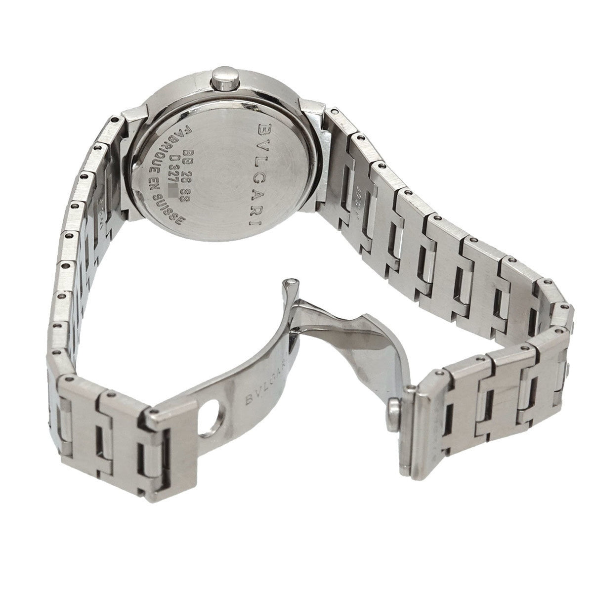 Bvlgari BB26SS Schwarz Zifferblatt 26 mm Uhr
