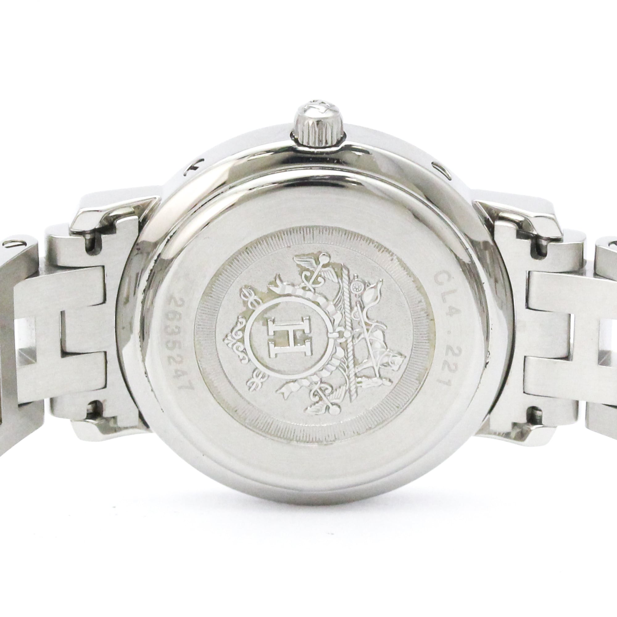 Hermes Clipper CL4.221 Pink gold Dial 24mm Watch