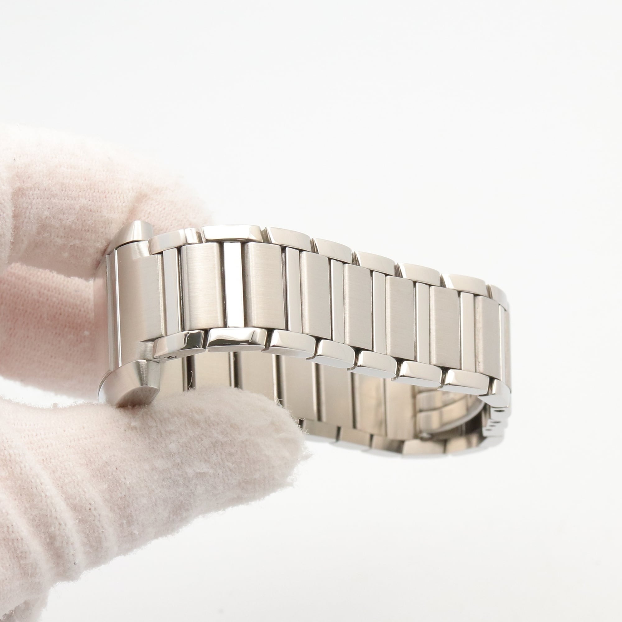 Cartier Tank Française SM Uhr, Edelstahl, Damen, Silber, WSTA0065