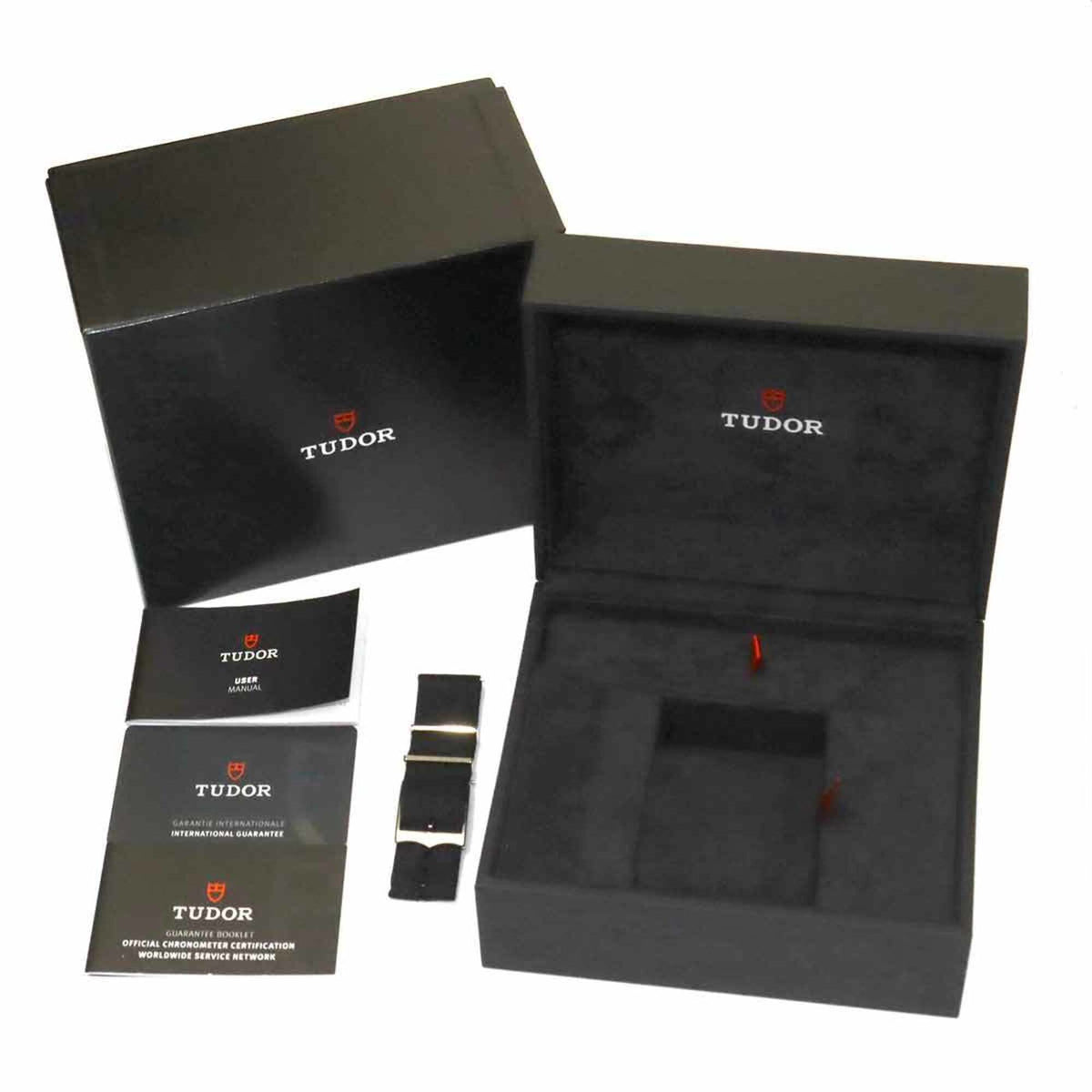 Tudor Heritage Black bay Harrods 79230G Schwarz Zifferblatt 41 mm Uhr