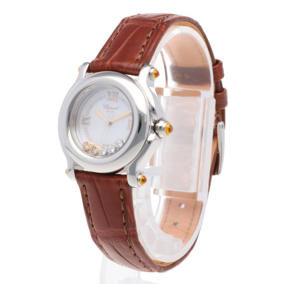 Montre Chopard Happy Sport 27/8245-30 Blanc à cadran « shell » de 25 mm