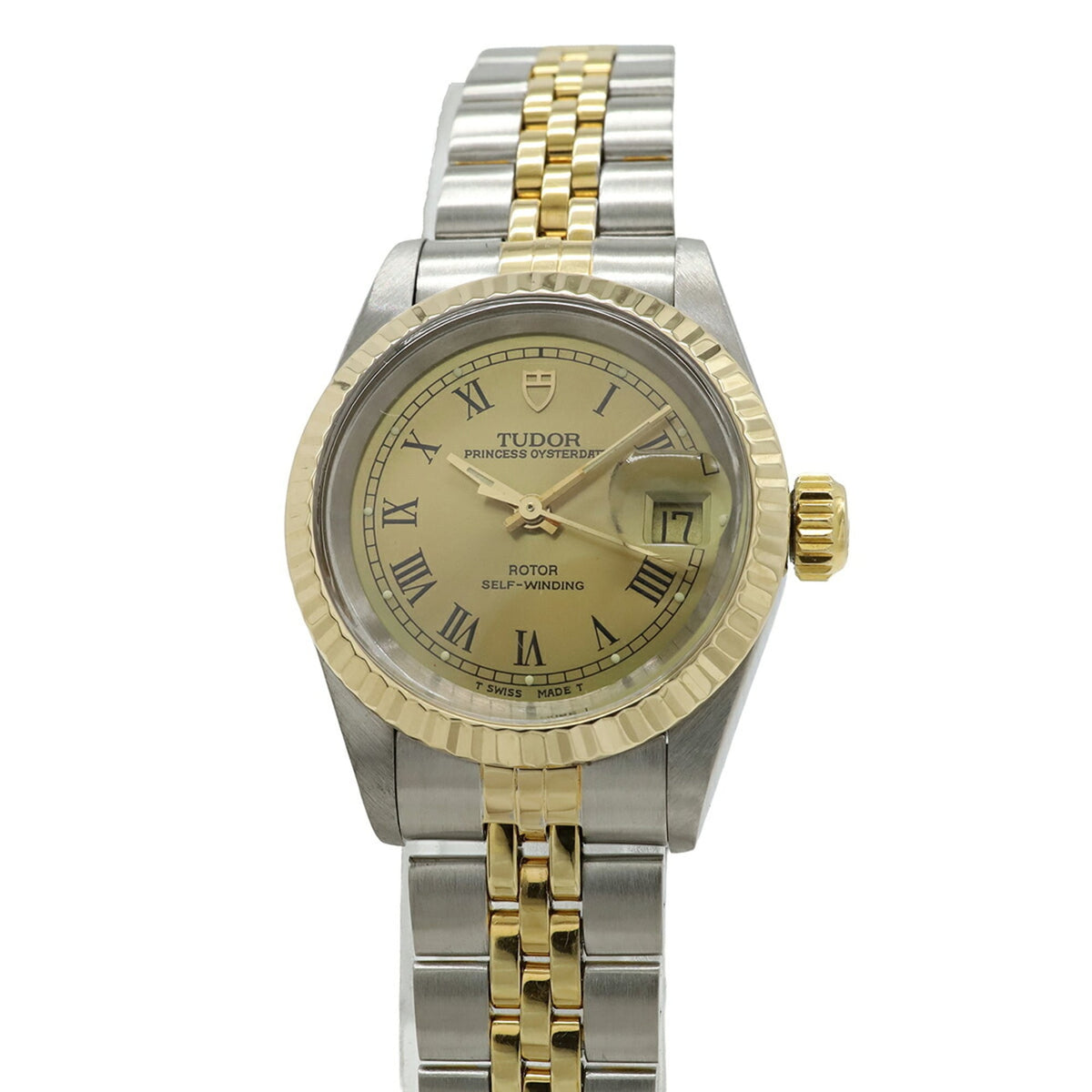 Montre Tudor Princess Oysterdate Champagne avec cadran de 25 mm