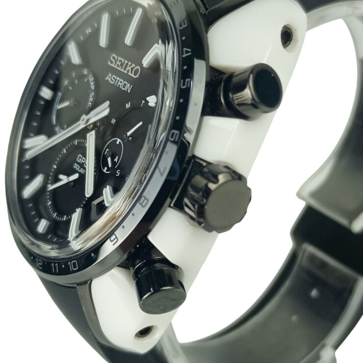 Seiko Astron Revolution Line HONDA e 5X53-0AW0 SBXC075 Schwarz Zifferblatt 45 mm Uhr