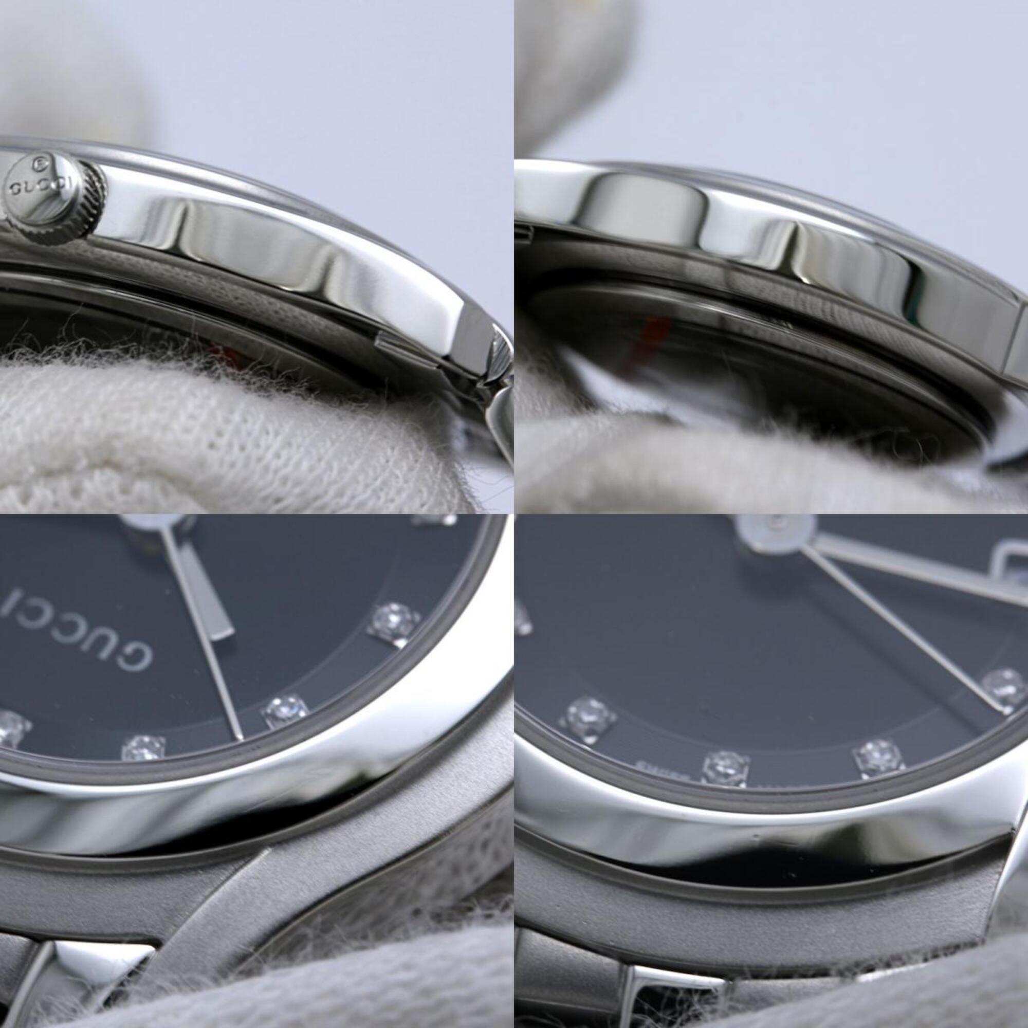 GUCCI G-Class 11-Diamond Watch YA055504 5500L Women's Stainless Steel 40444